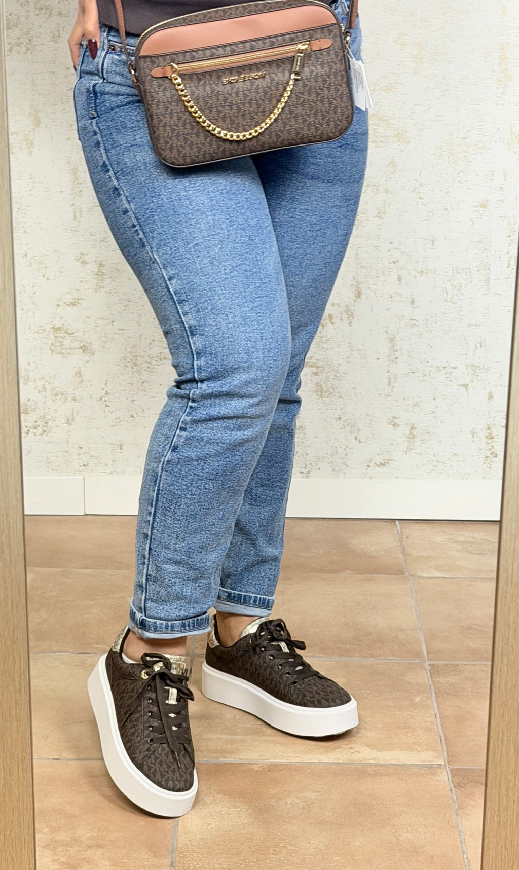 ZAPATILLAS ROMEY MICHAEL KORS MARRÓN