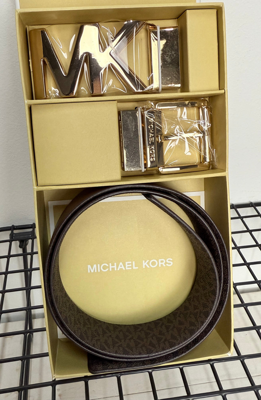 CINTURÓN MICHAEL KORS (marrón )
