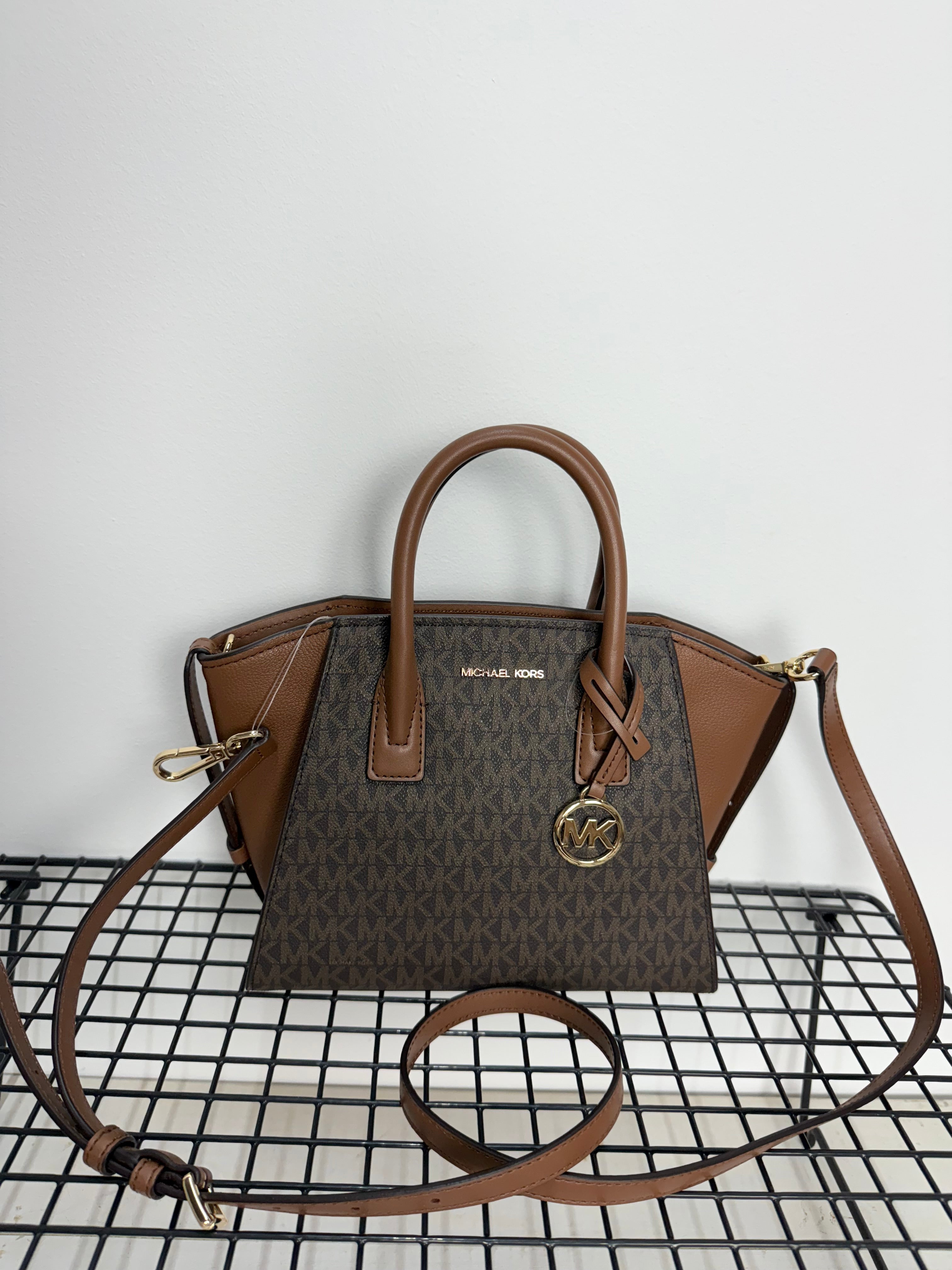 Michael Kors Avril Satchel Brown