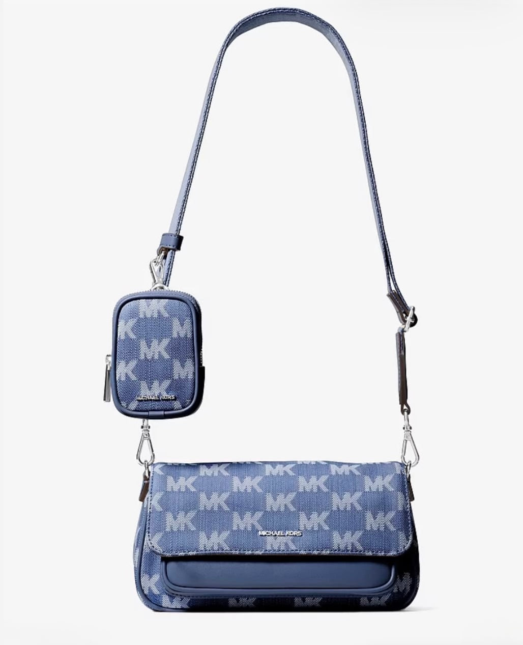 Michael Kors Jet Set Travel Bandolera Denim con multipochette