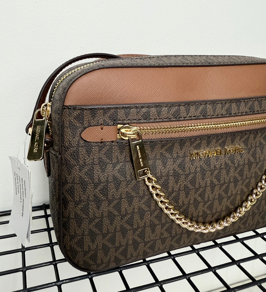 Michael Kors Jet Set Travel Medium Dome Crossbody ( bandolera cadena )
