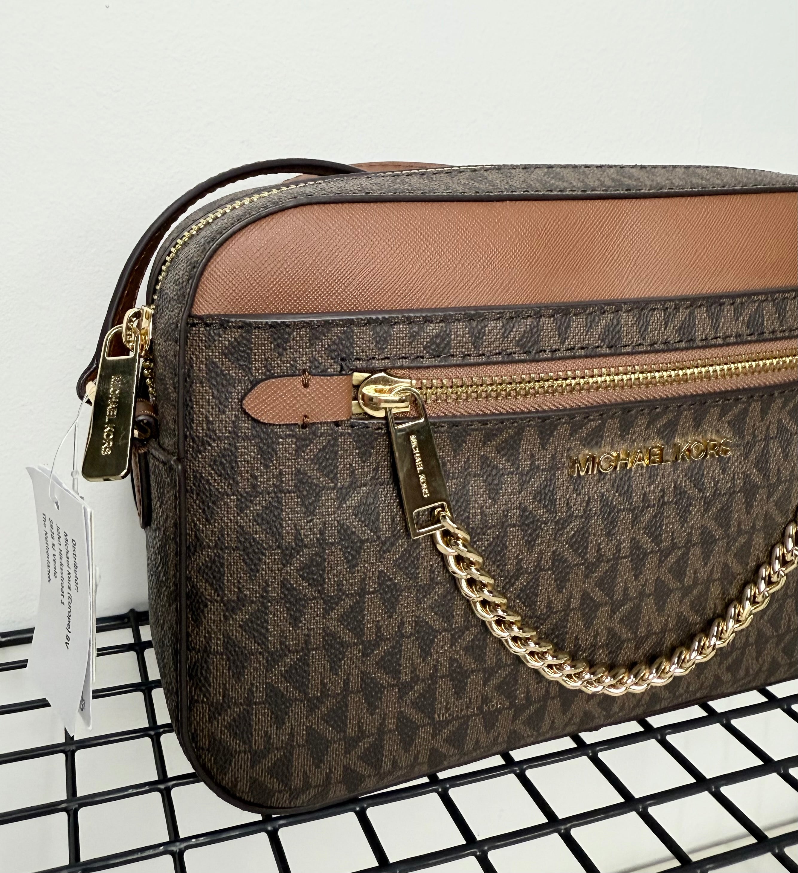 Michael Kors Jet Set Travel Medium Dome Crossbody ( bandolera cadena )
