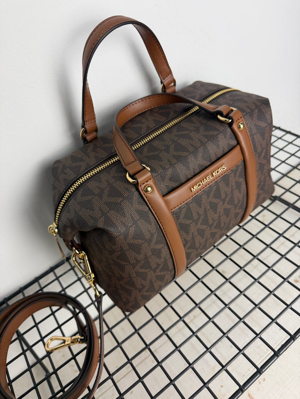 Bolso Michael Kors Brooklyn pequeño – marrón