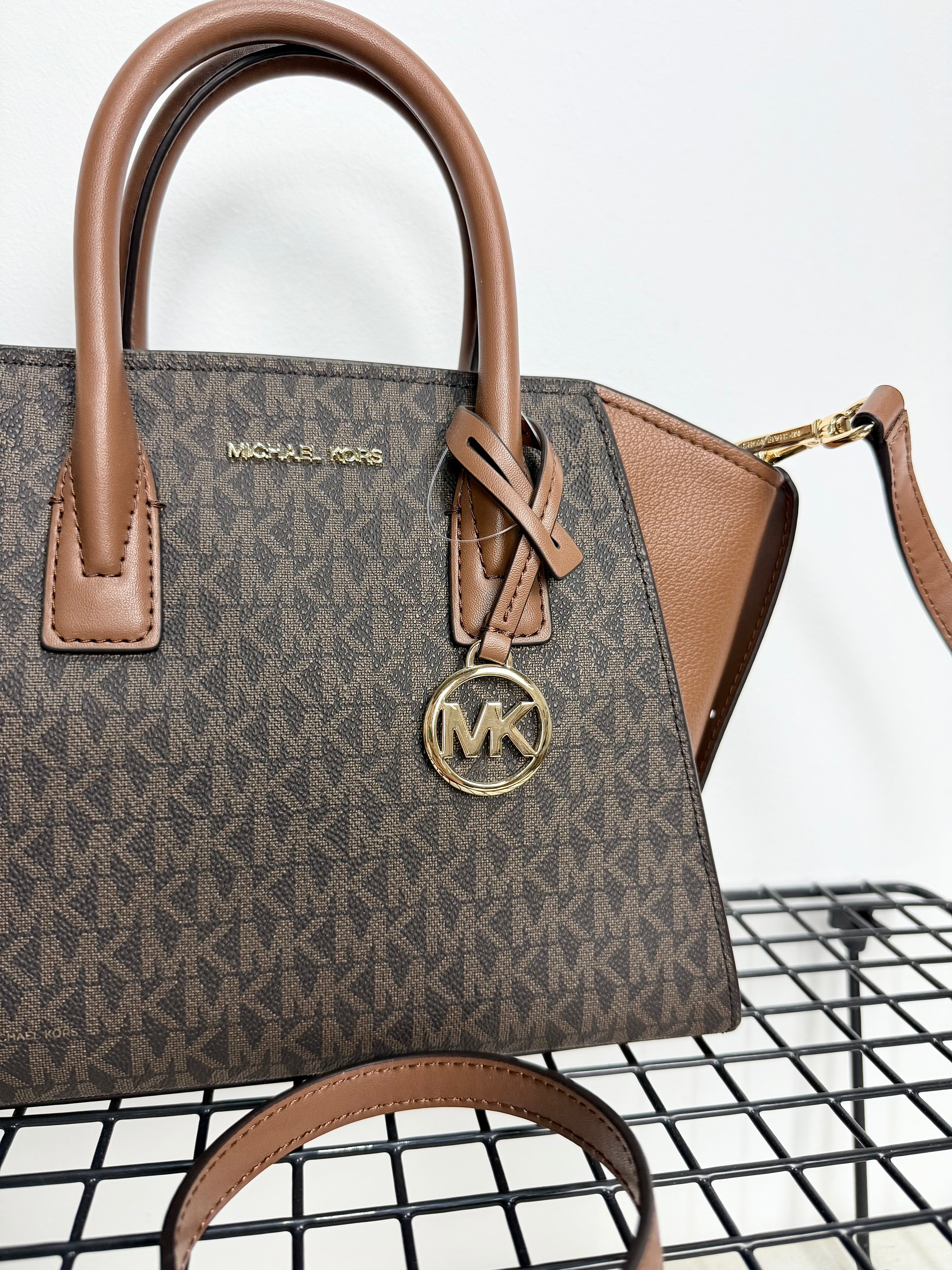 Michael Kors Avril Satchel Brown