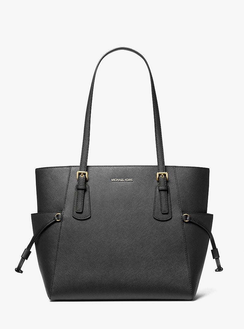 Bolso tote Michael Kors Voyager Large en piel Saffiano – Negro