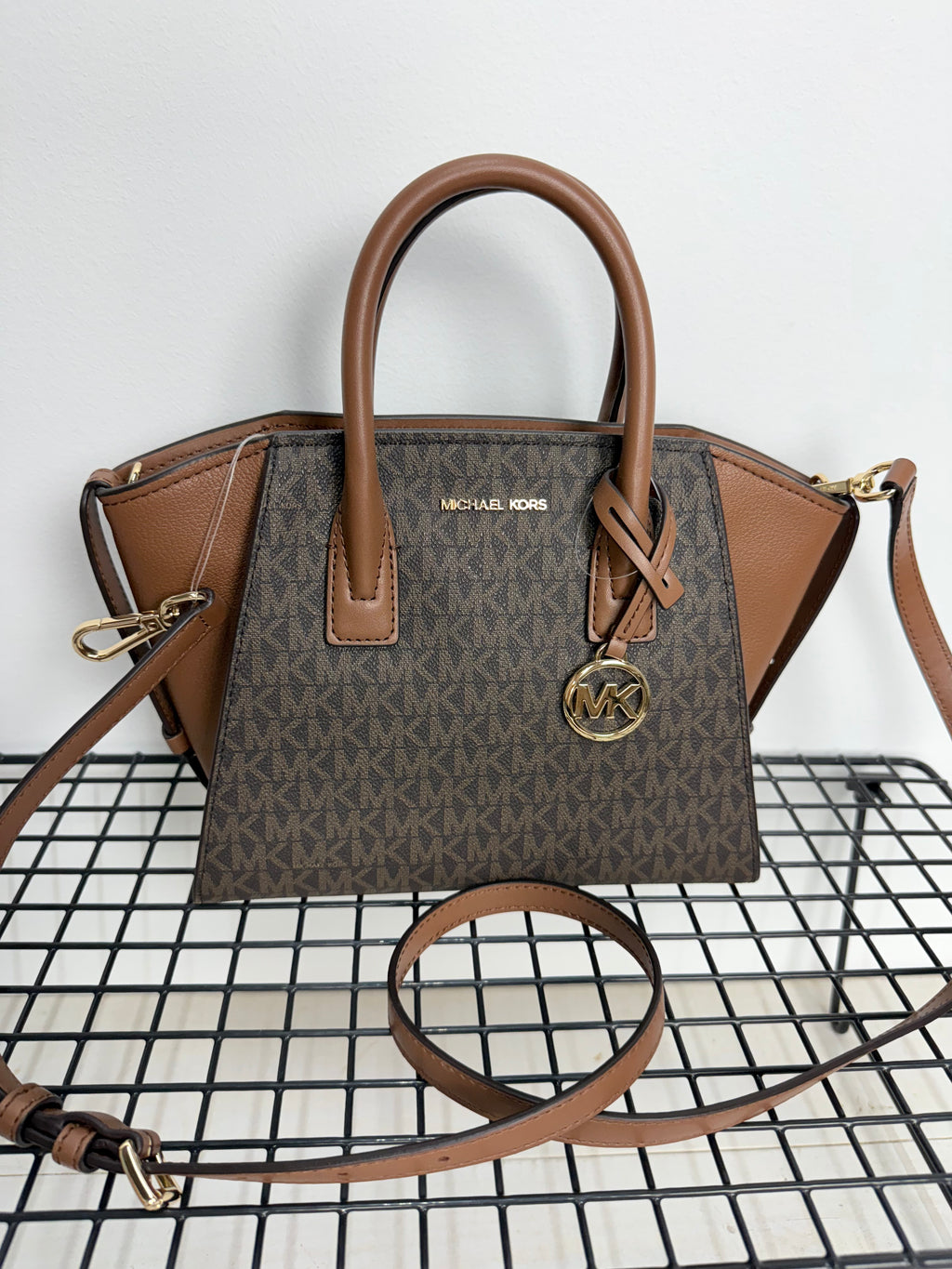 Michael Kors Avril Satchel Brown
