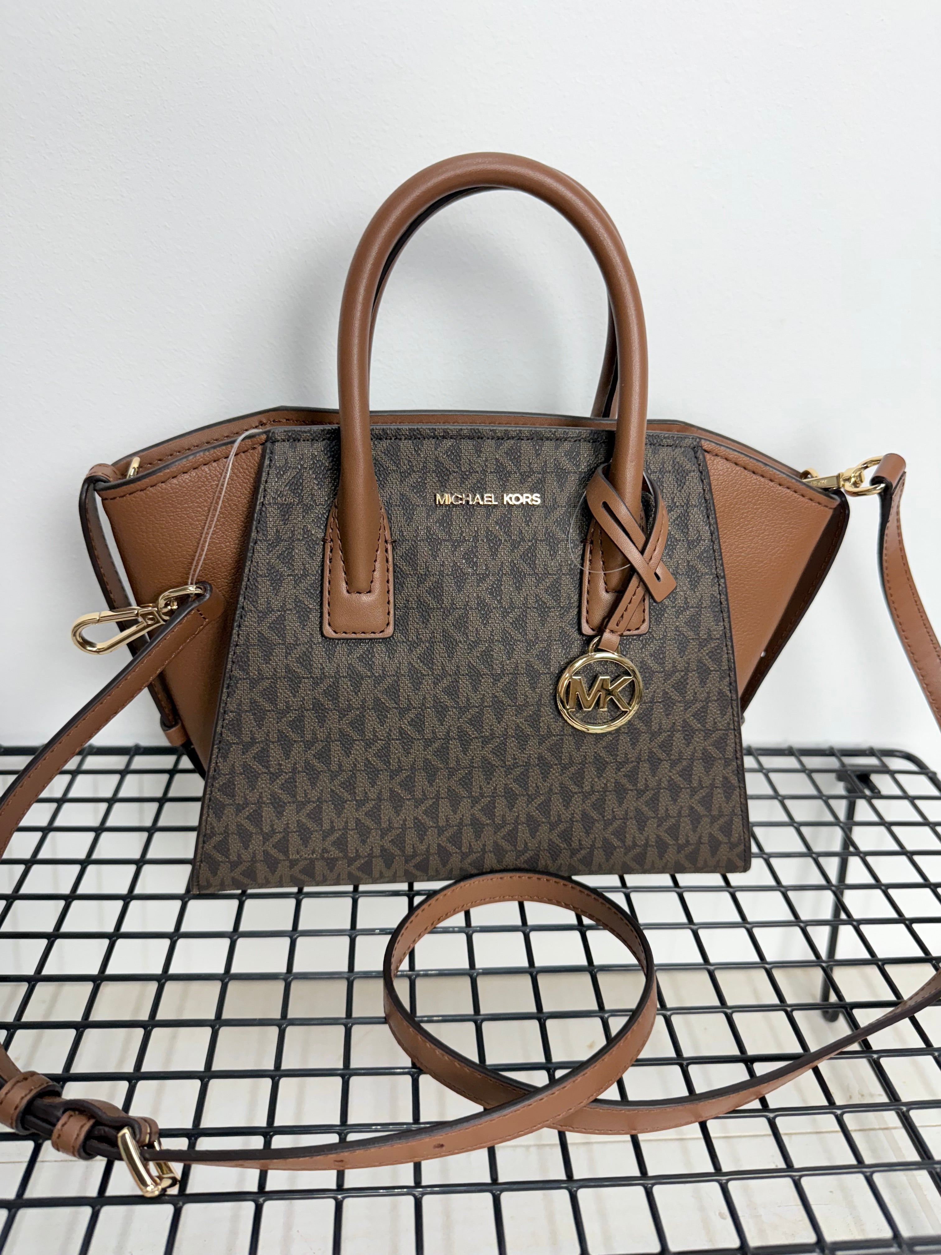 Michael Kors Avril Satchel Brown