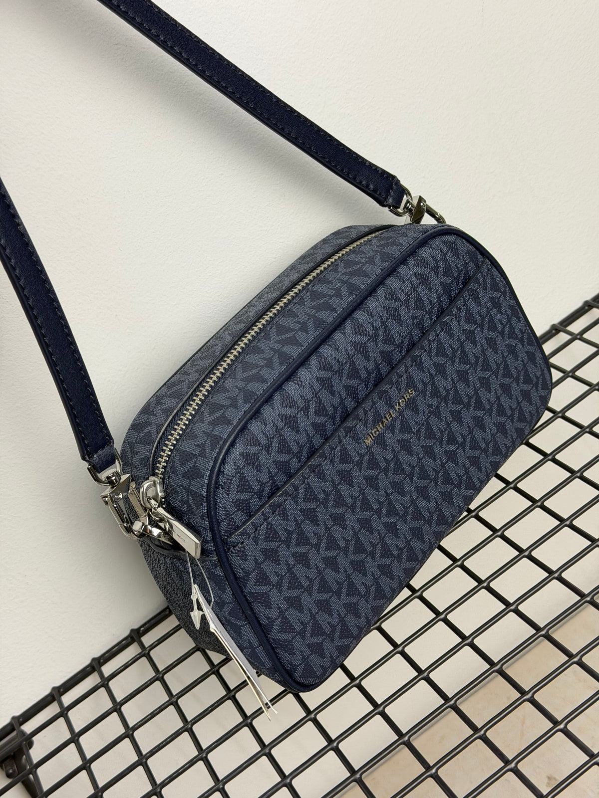 Michael Kors bandolera Small Camera – Azul Dress Blues