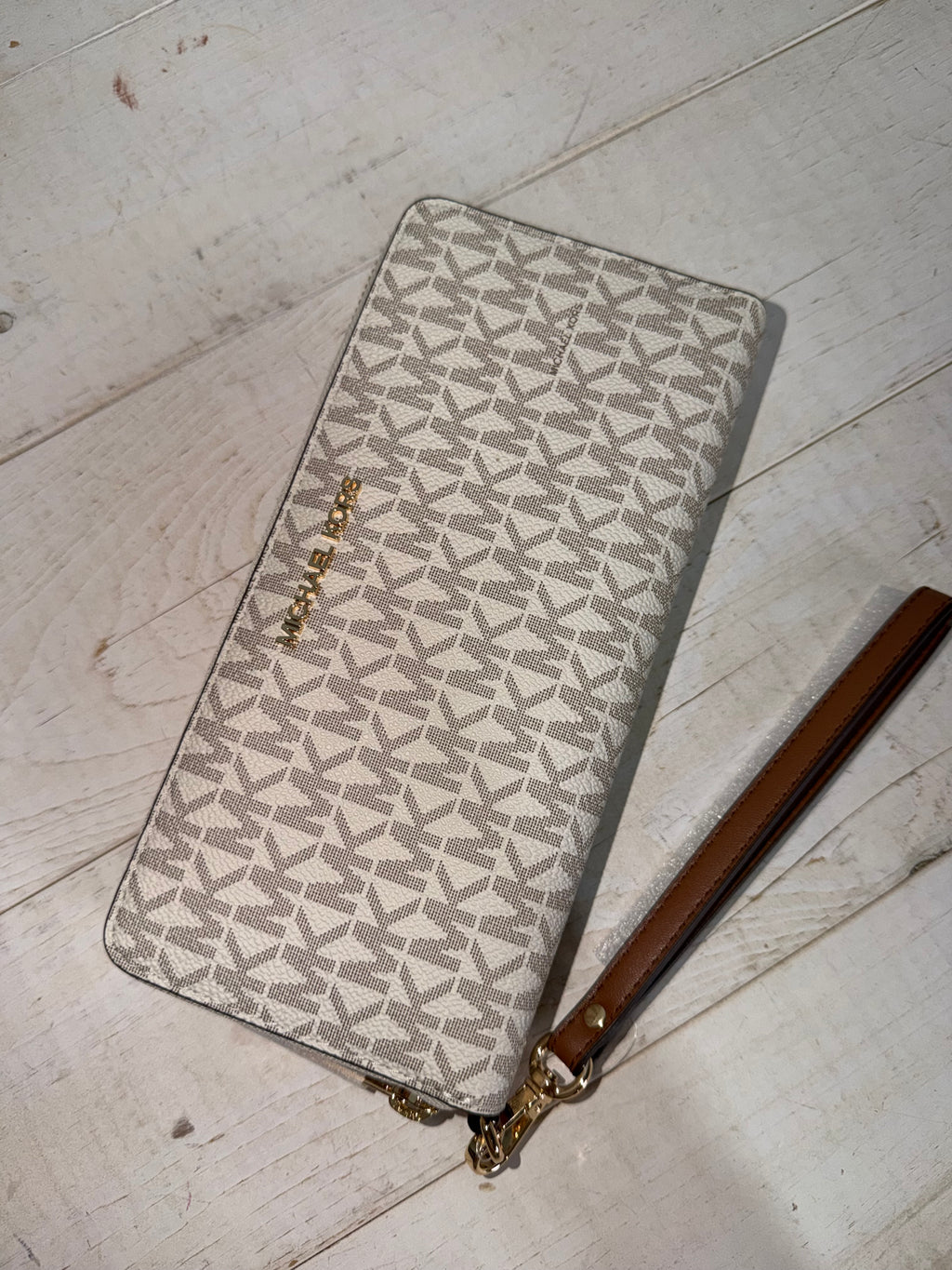 Cartera de mano Michael Kors Jet Set Travel vainilla