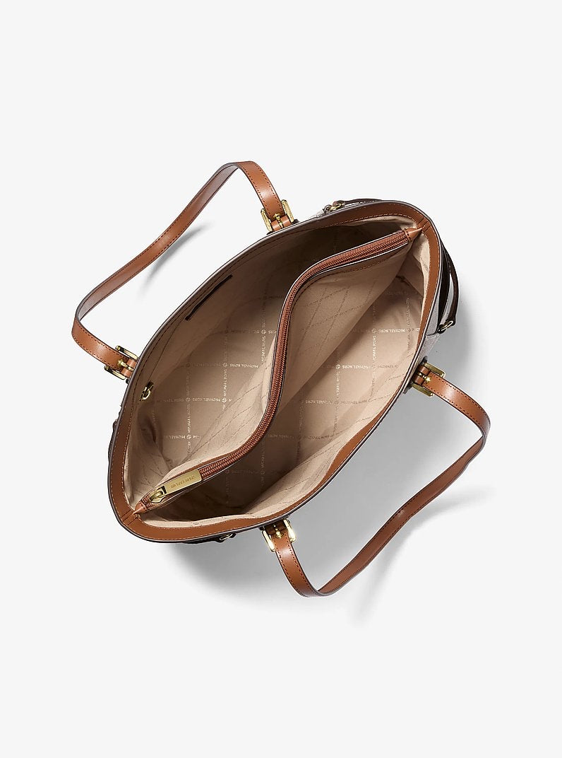 Bolso Michael Kors Voyager Large Logo Tote – Vanilla