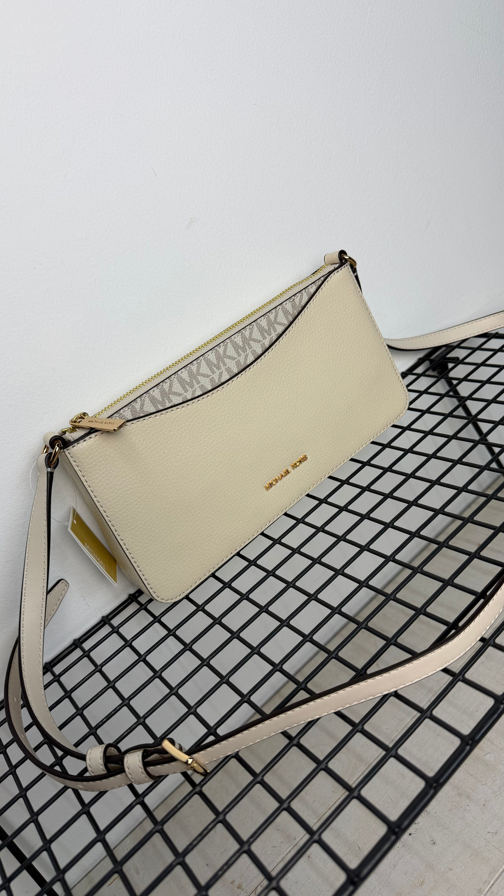 Bandolera Michael Kors arden  – Beige Vainilla
