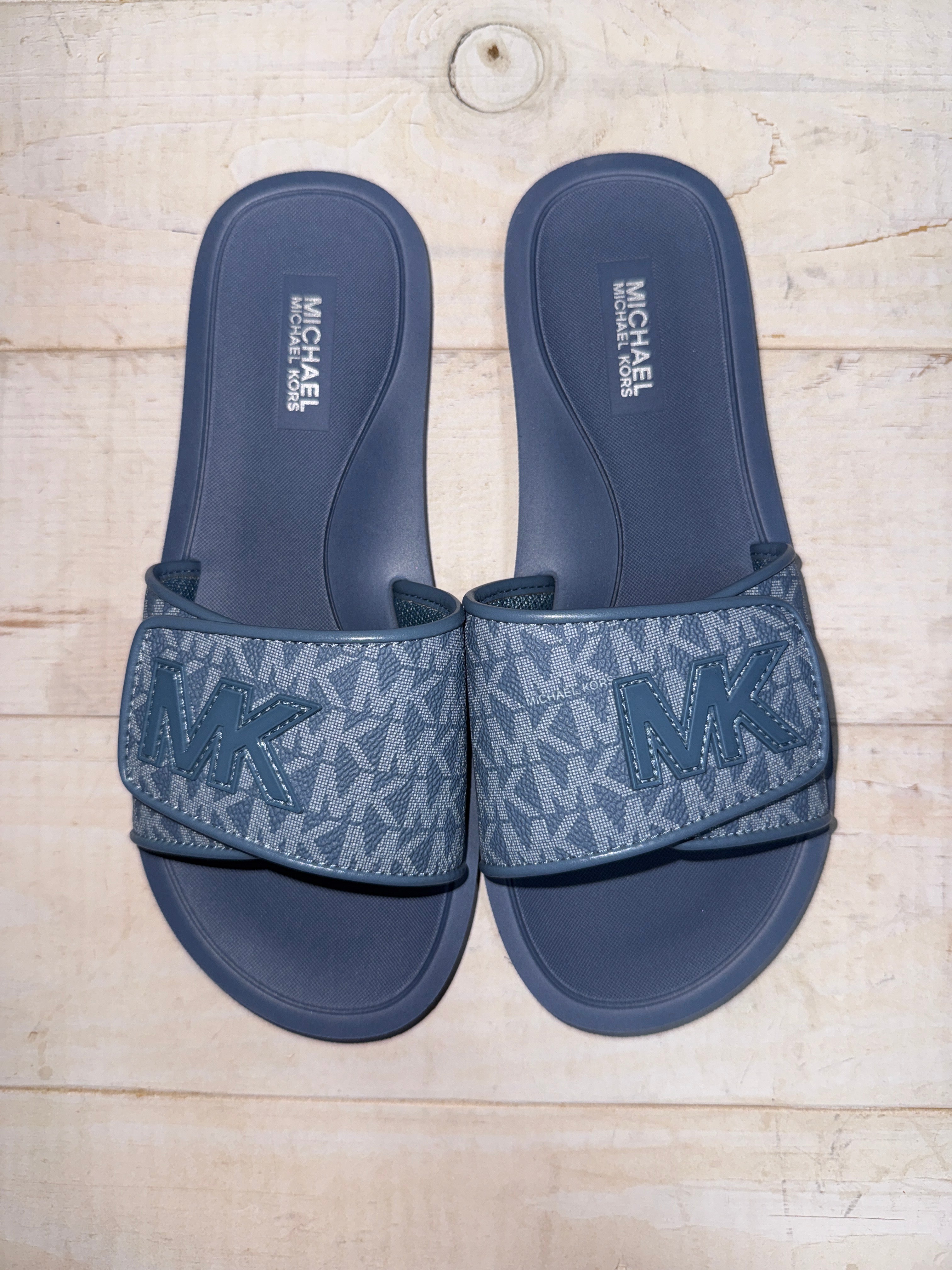 Chancla pala Michael Kors azul