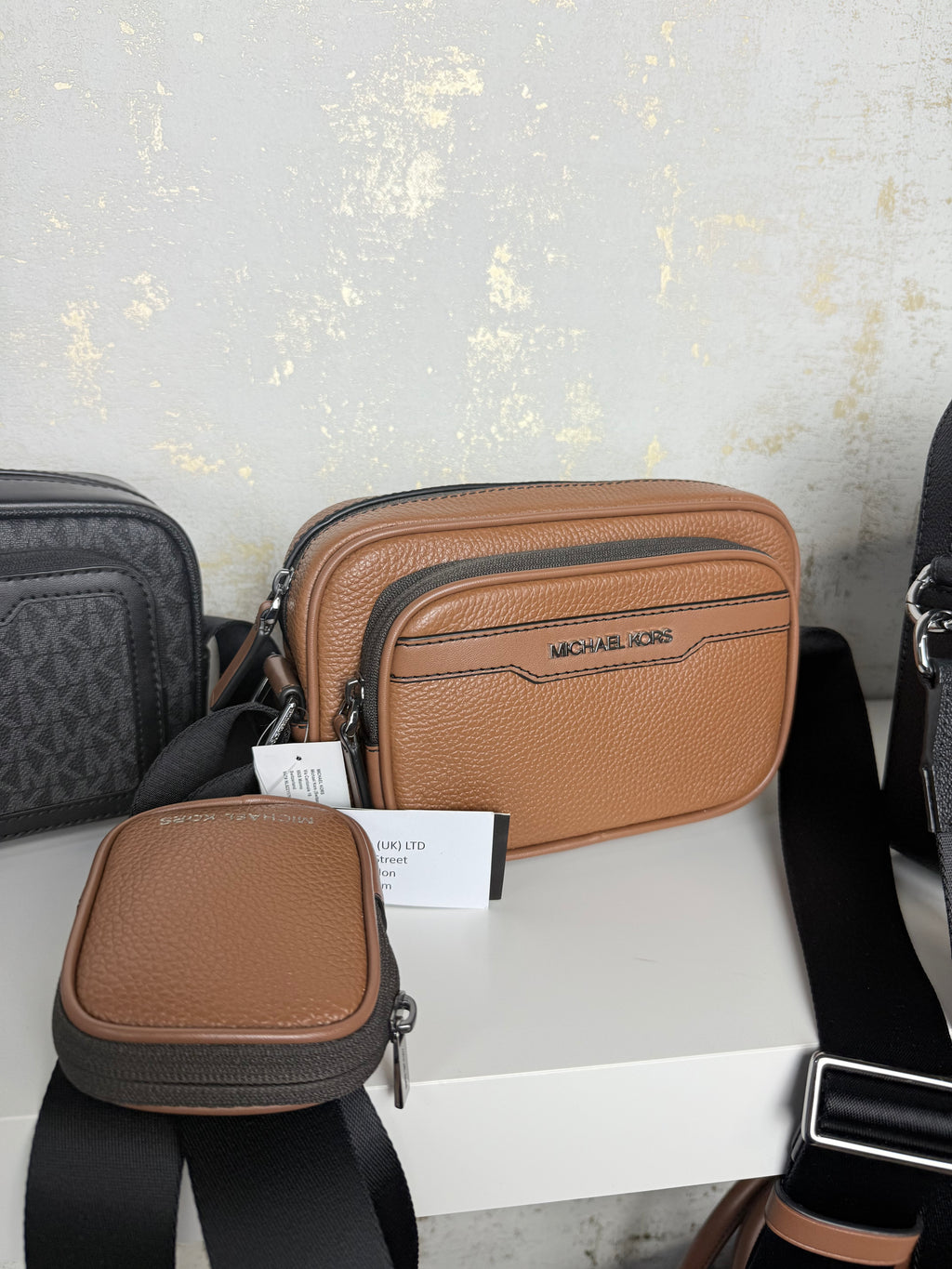 Bandolera hombre Michael Kors piel 100%