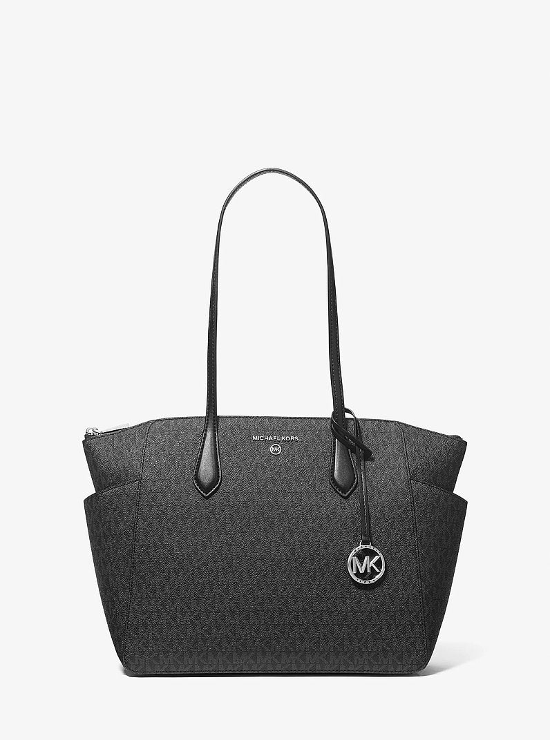 Michael Kors Marilyn Medium Tote negro logo