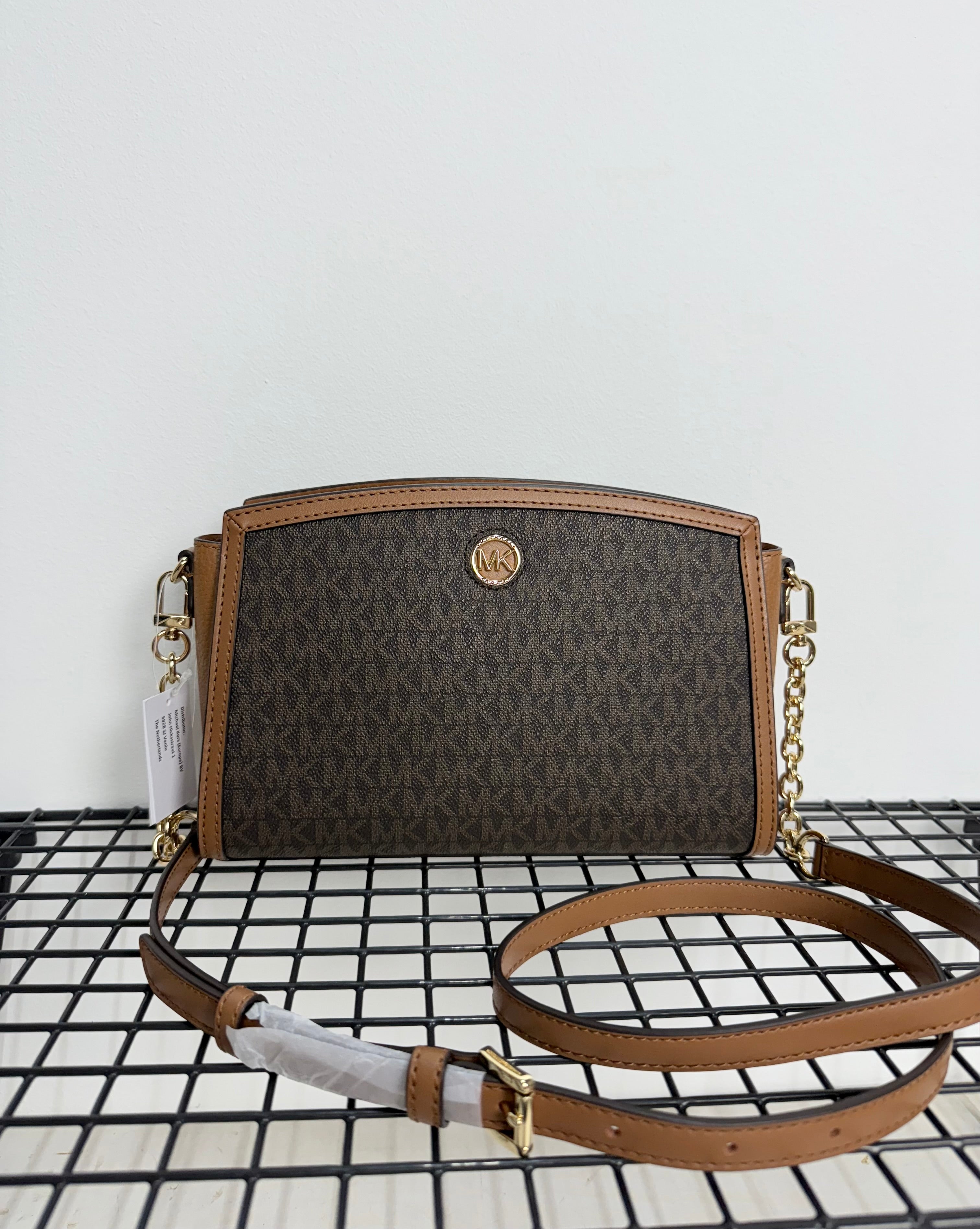 Michael Kors Chantal Large Signature Logo Messenger Bag