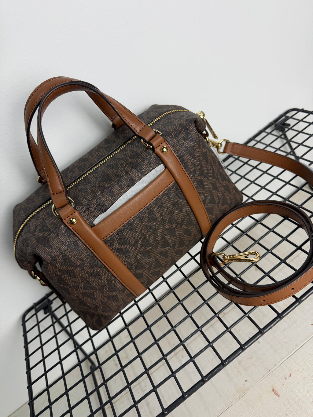 Bolso Michael Kors Brooklyn pequeño – marrón