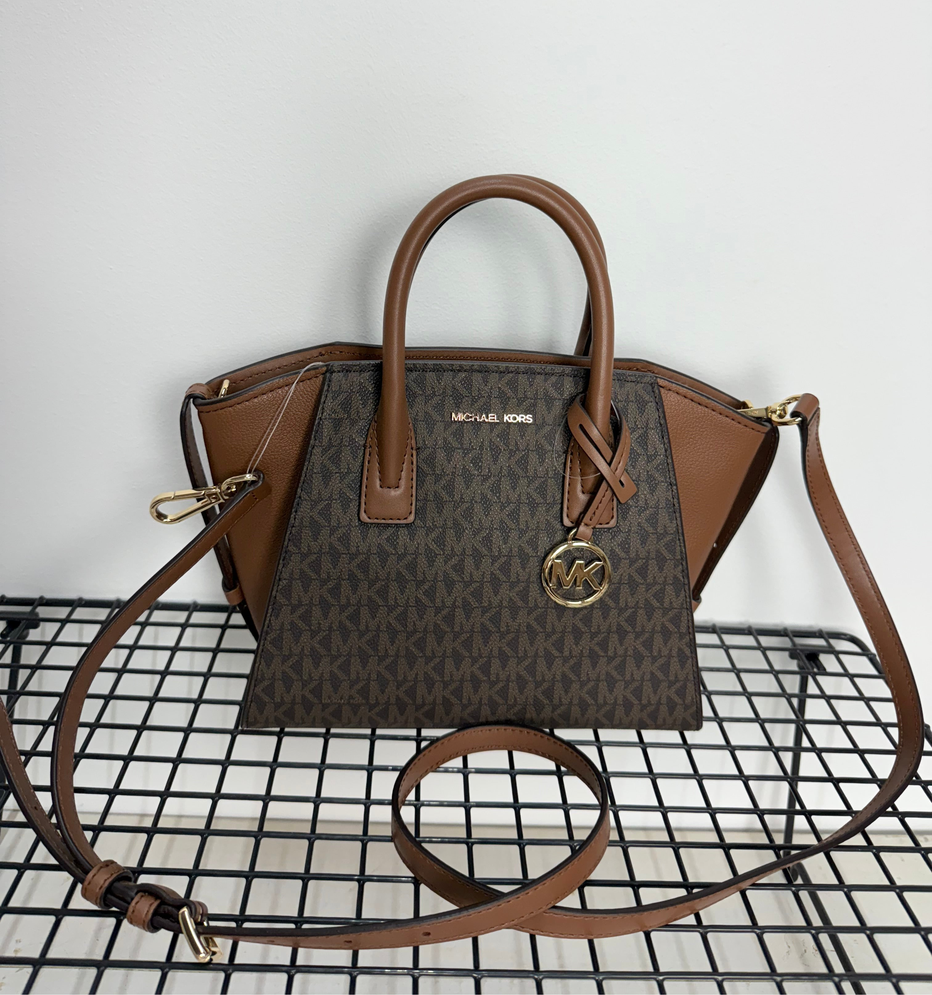 Michael Kors Avril Satchel Brown