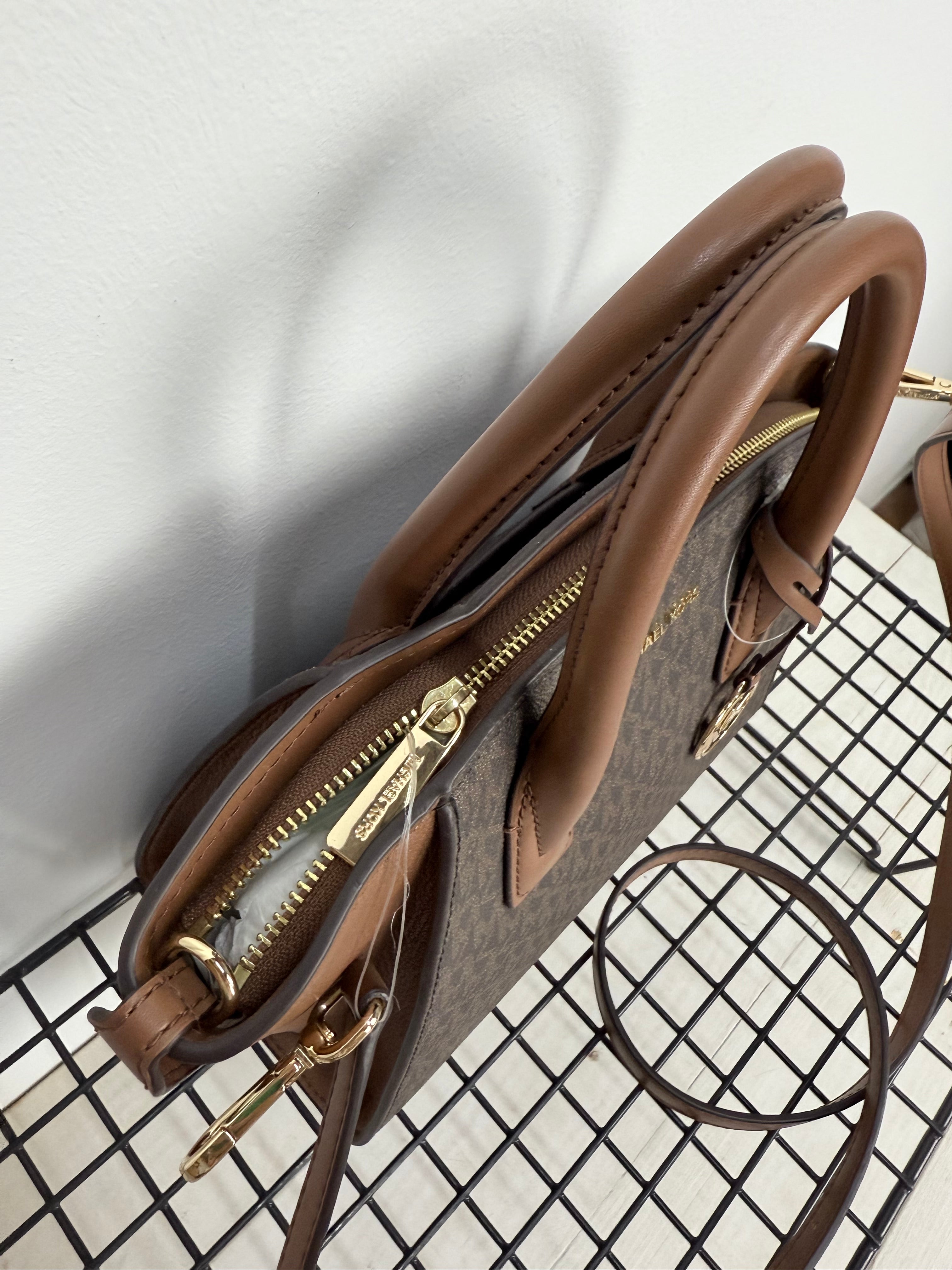 Michael Kors Avril Satchel Brown