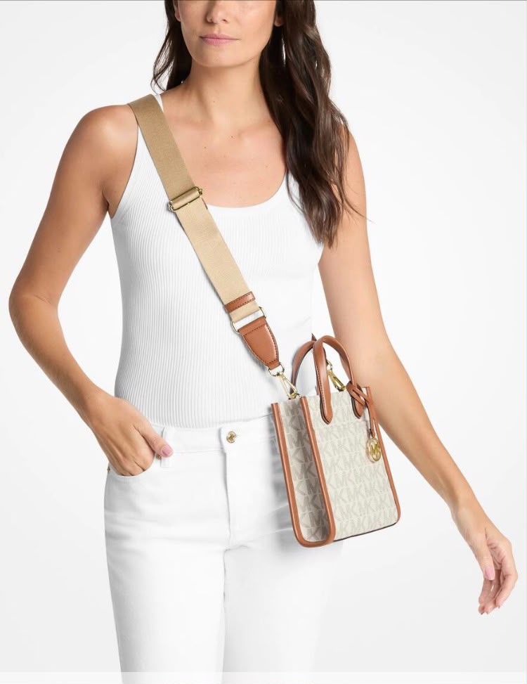 Michael Kors Gigi Mini – Vanilla/Luggage