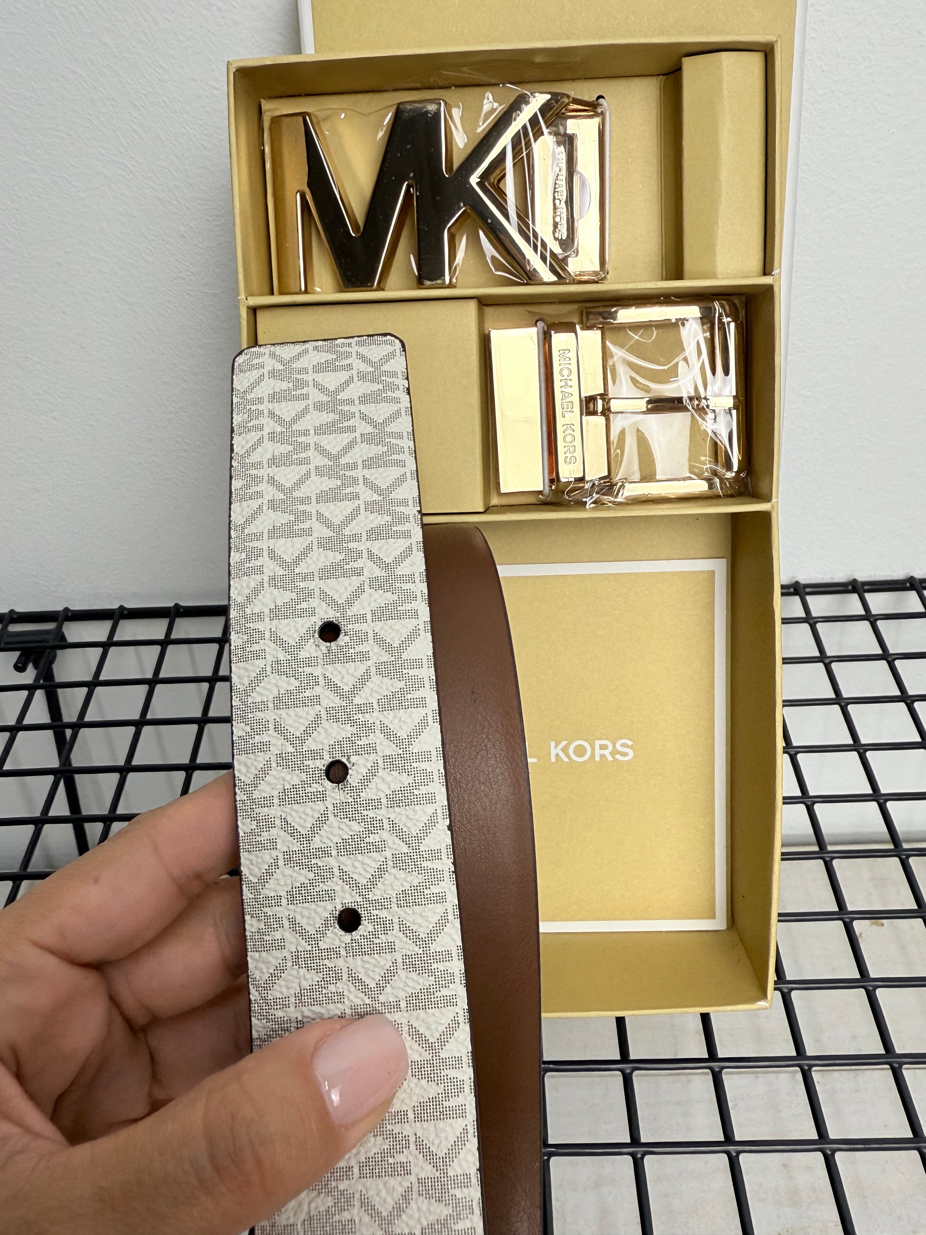 CINTURÓN MICHAEL KORS (vainilla )