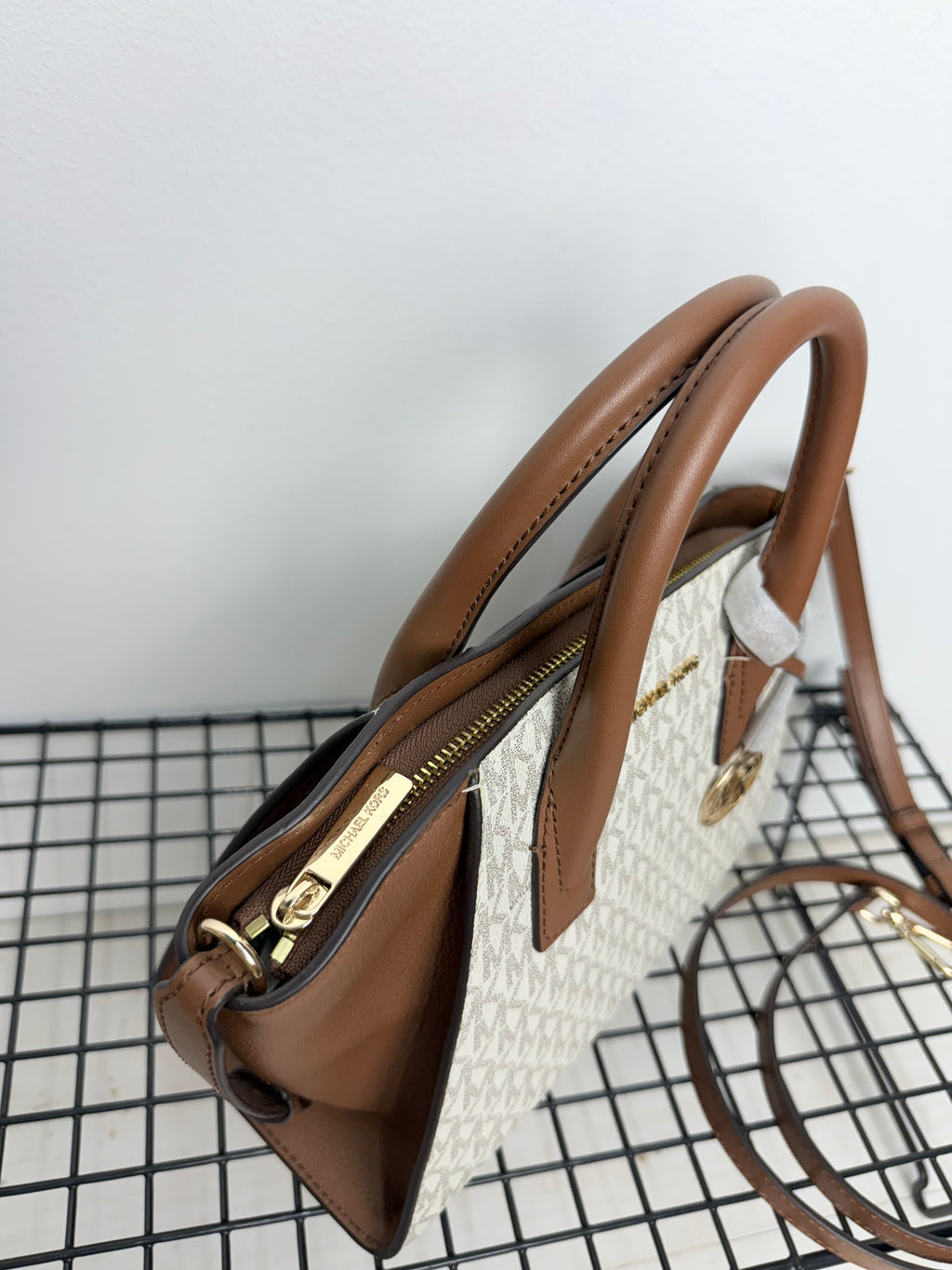 Michael Kors Avril Satchel Brown