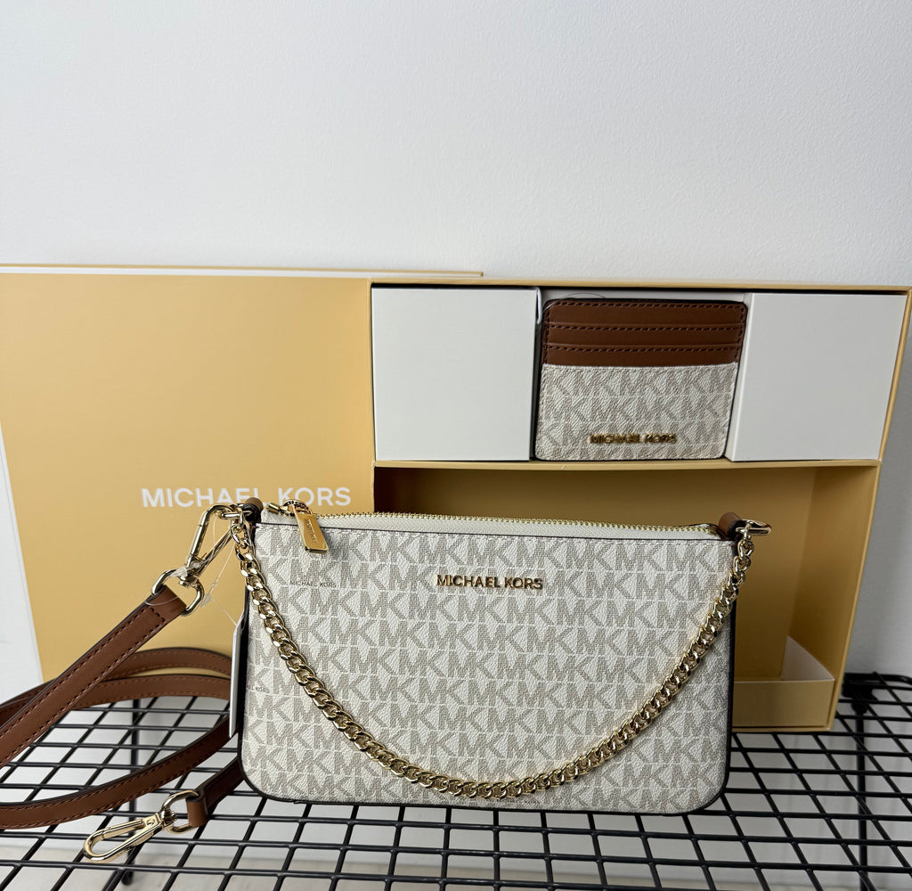 Michael Kors Gift Set – Crossbody + Wallet ( set bandolera mediana y tarjetero )