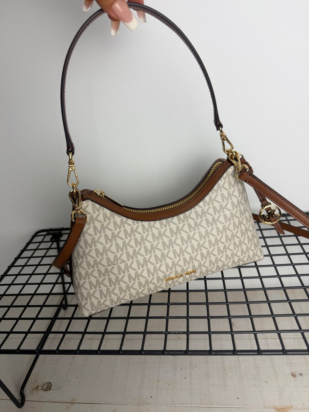Michael Kors bandolera Sammy – Vainilla