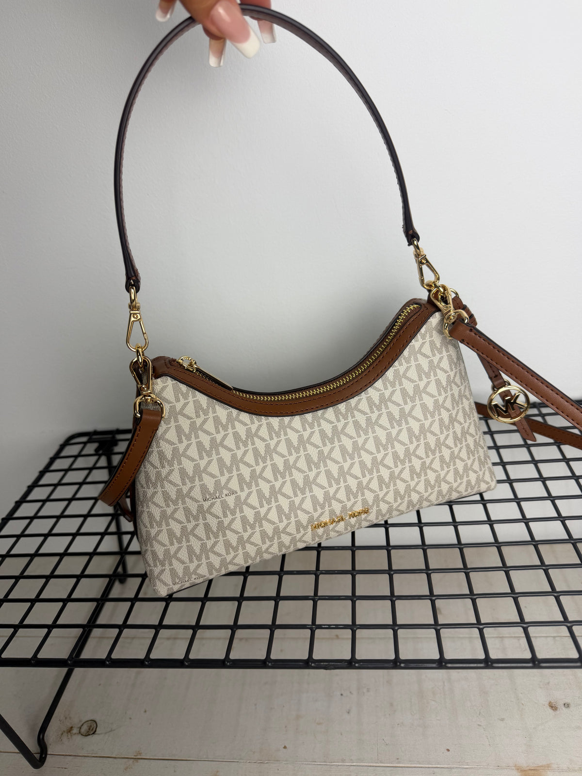 Michael Kors bandolera Sammy – Vainilla