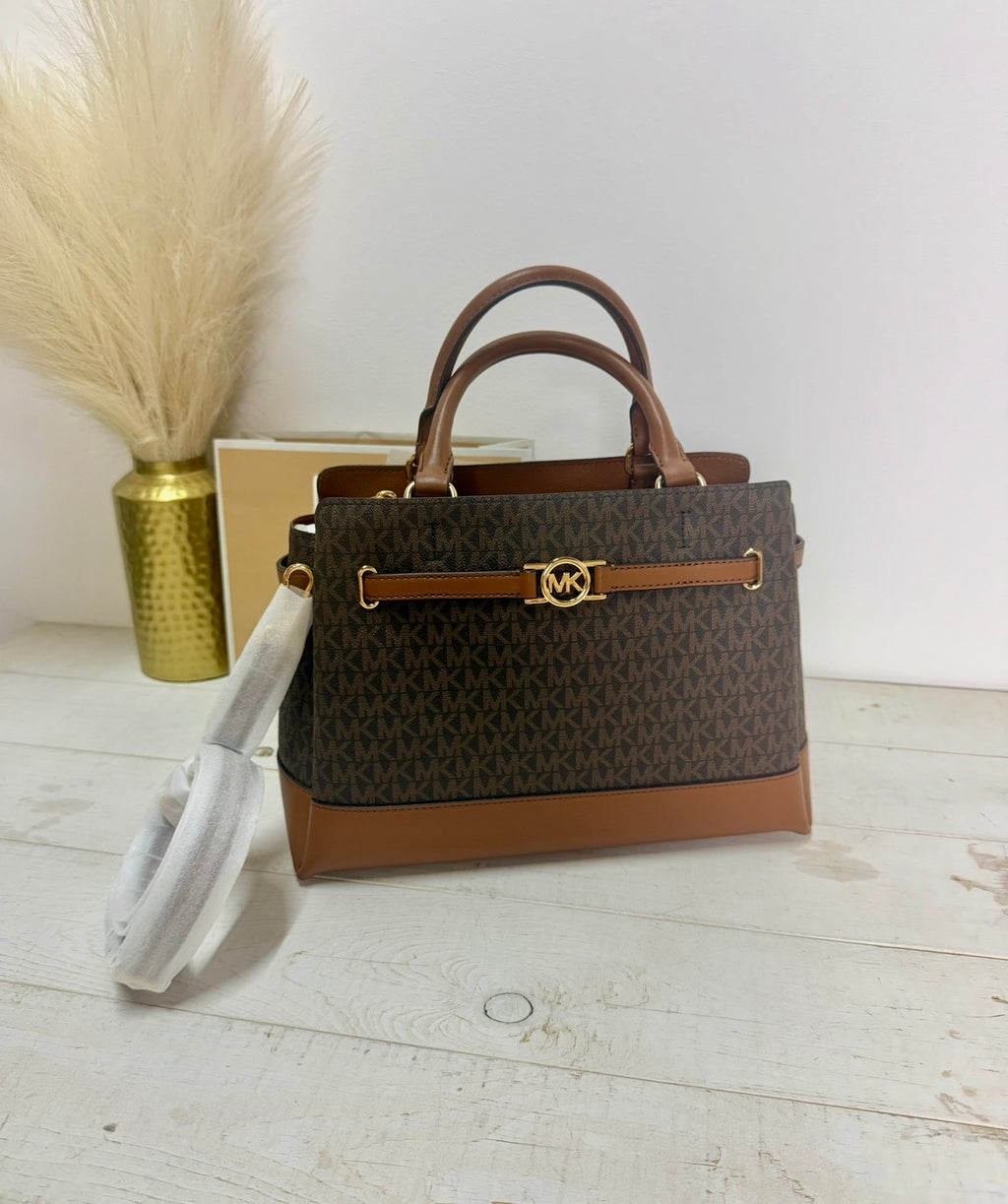 Tote red Michael Kors marrón