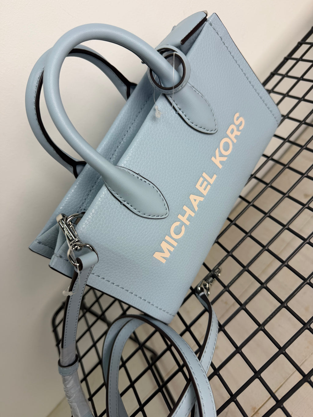 Bolso Michael Kors Mirella mini – azul bebé