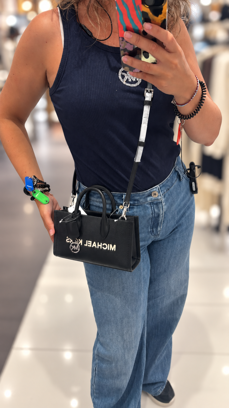 Bolso Michael Kors Mirella mini – Negro