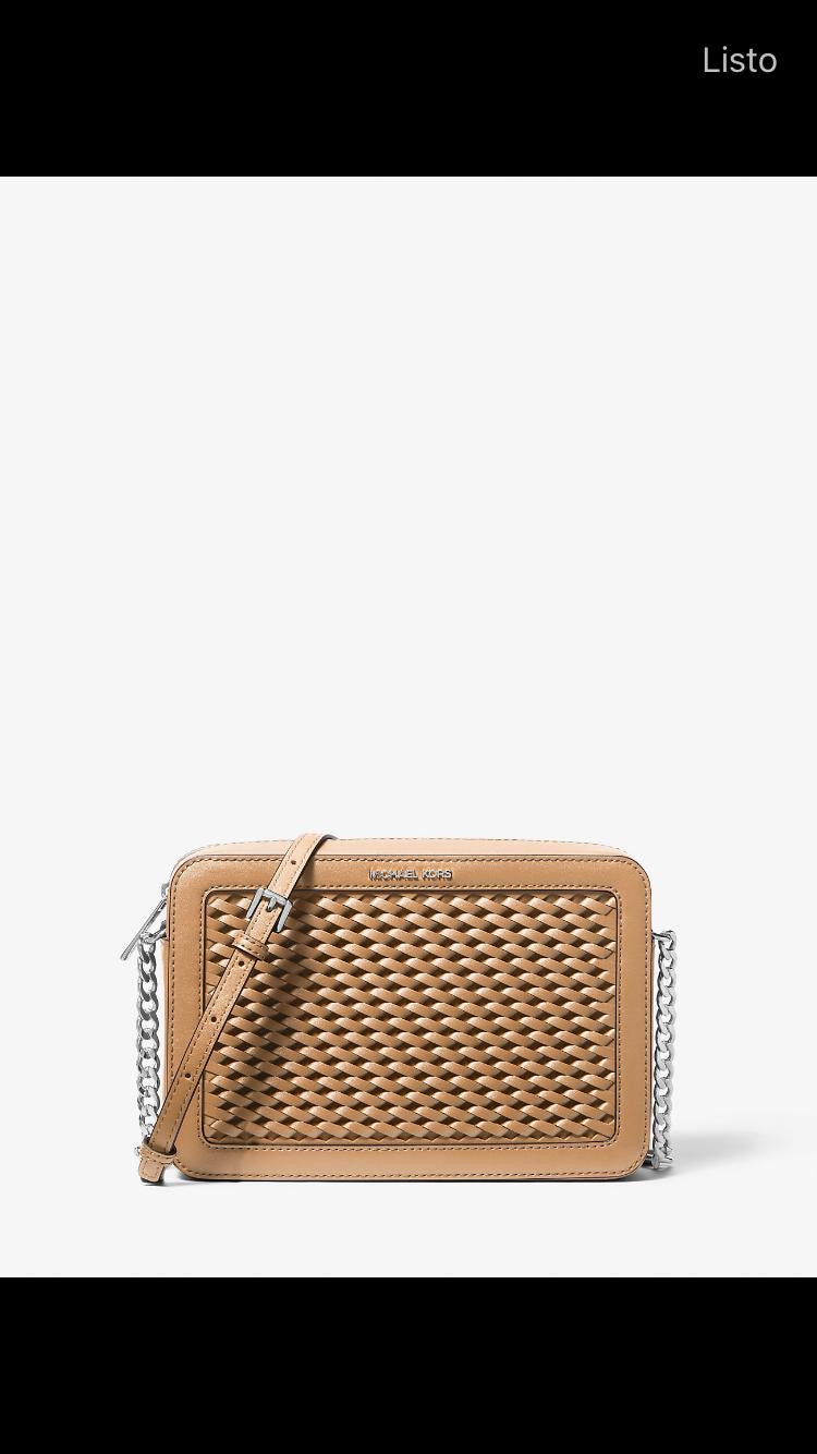 Bandolera Michael Kors jet set travel trenzada