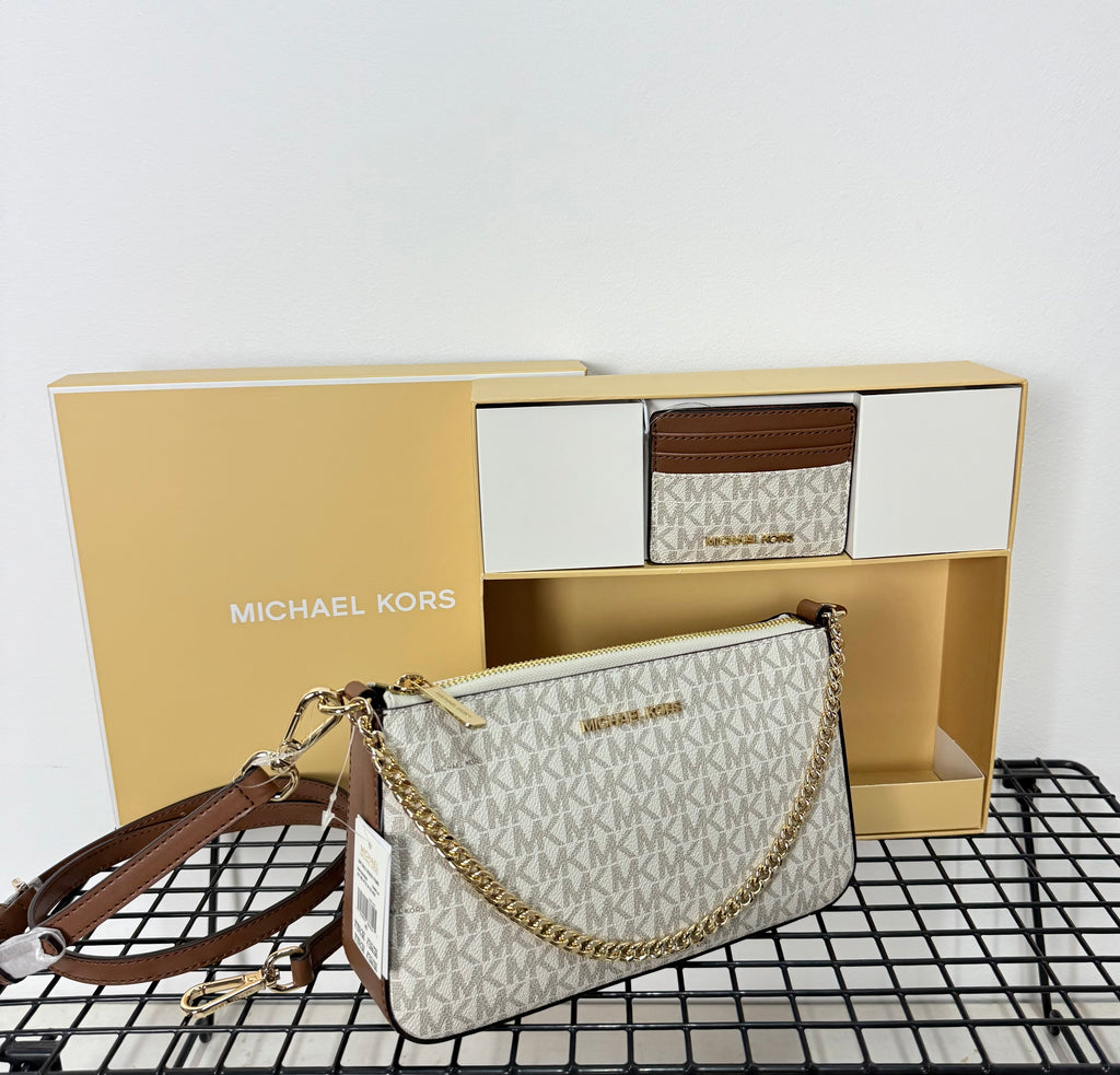 Michael Kors Gift Set – Crossbody + Wallet ( set bandolera mediana y tarjetero )