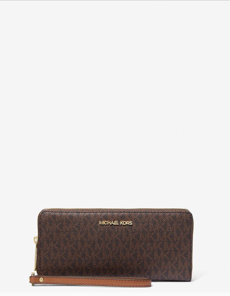 Cartera de mano Michael Kors Jet Set Travel marrón
