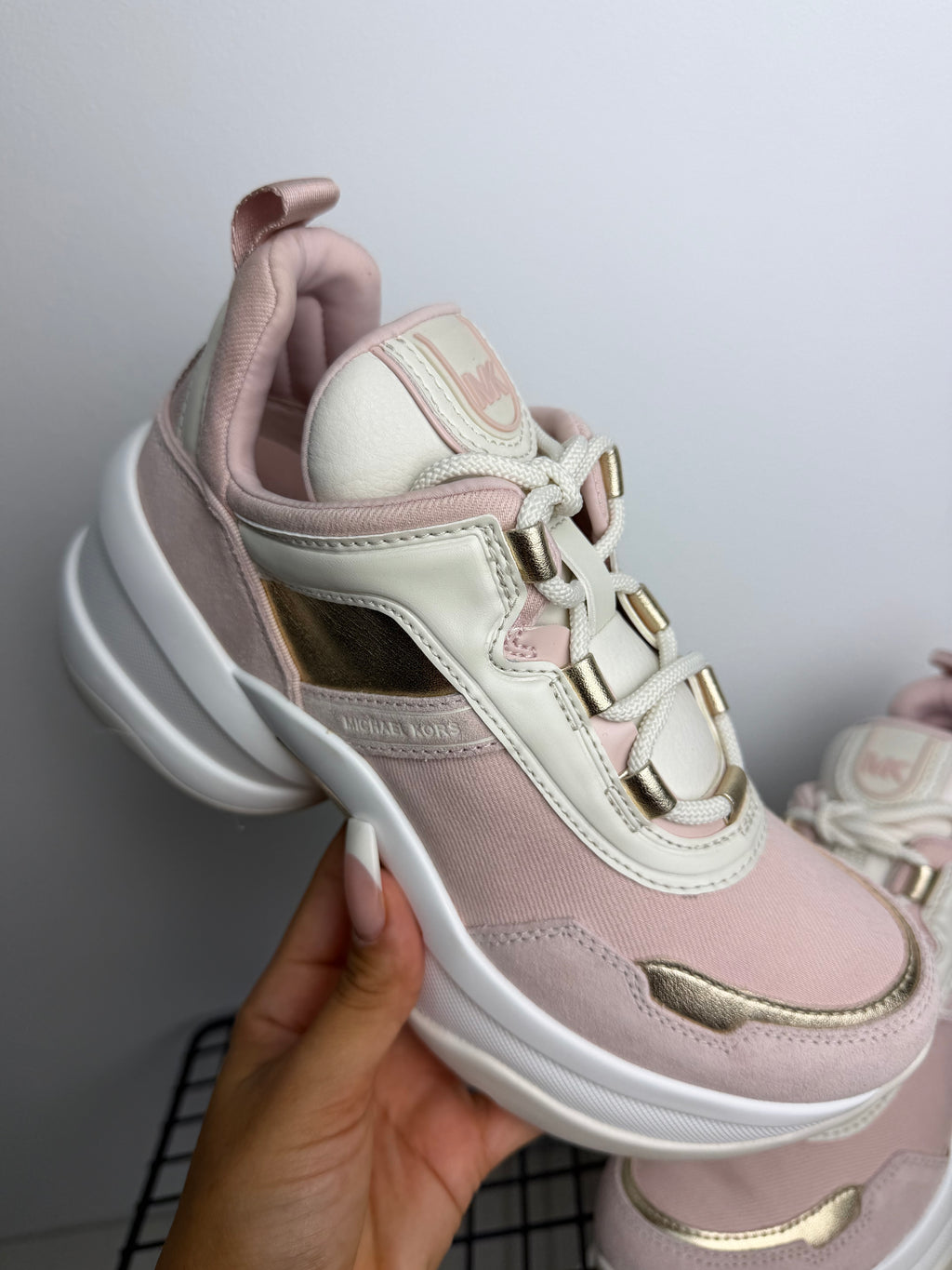Zapatillas Michael Kors Olympia Trainer – Rosa