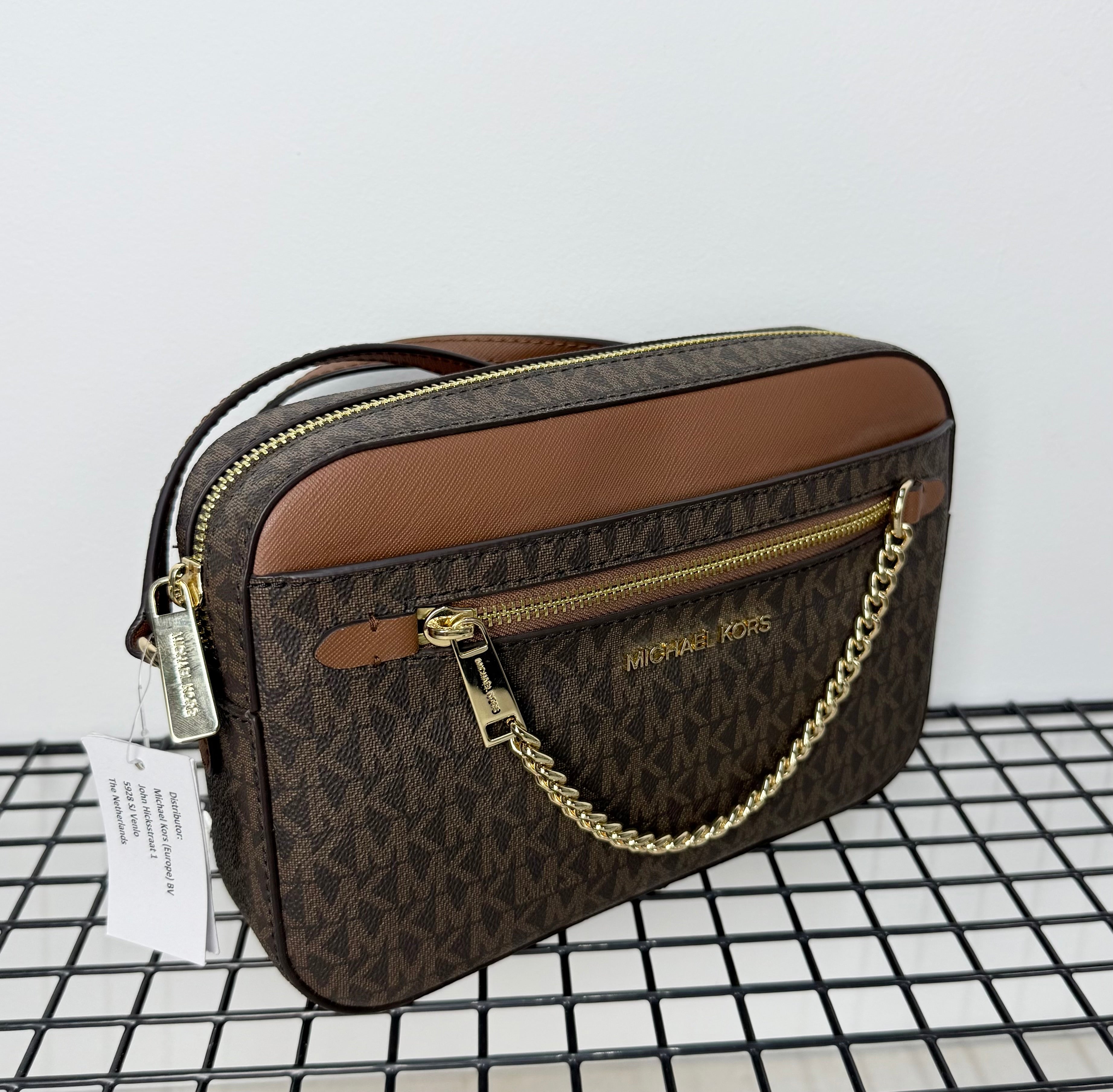 Michael Kors Jet Set Travel Medium Dome Crossbody ( bandolera cadena )