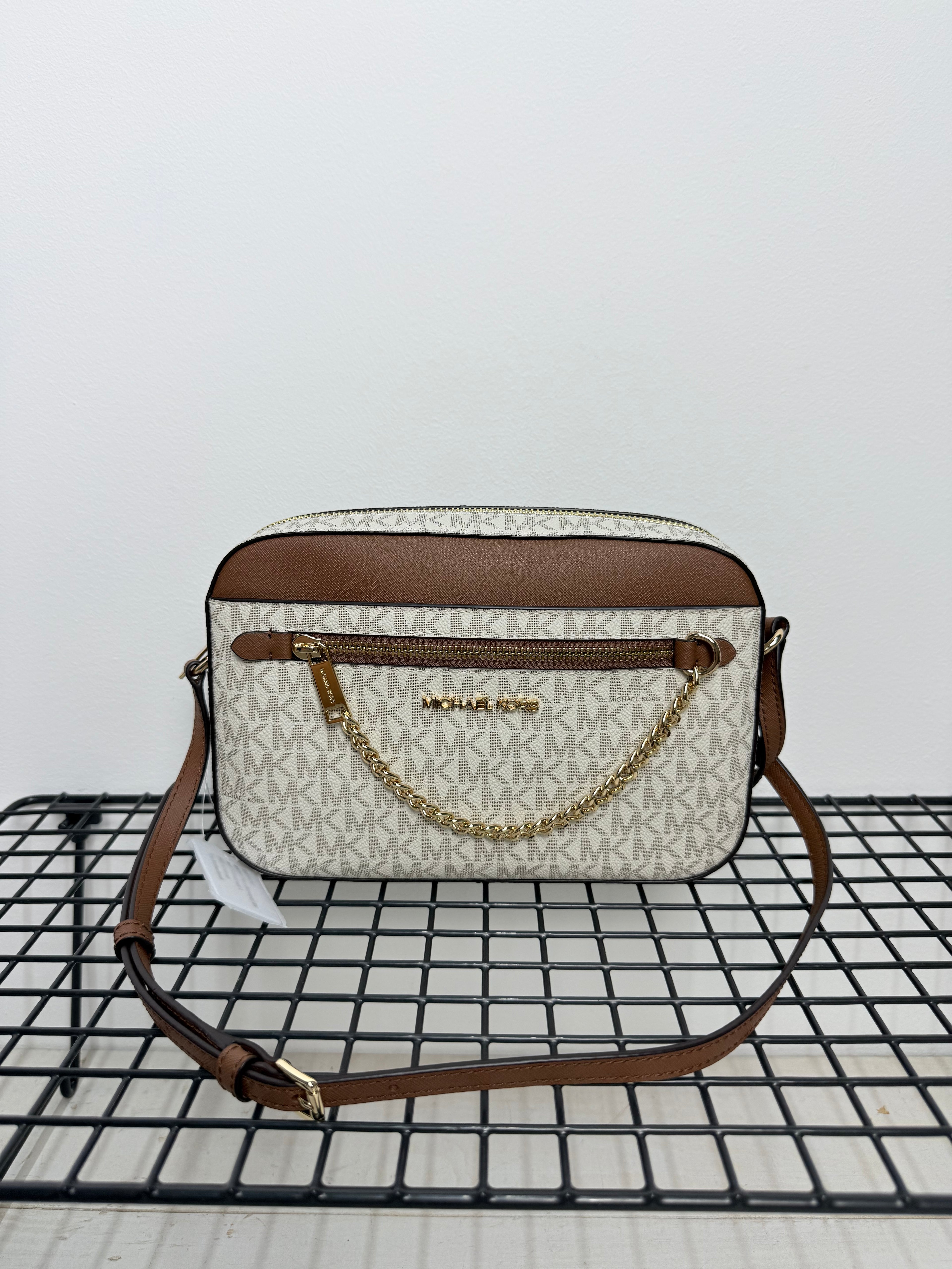 Michael Kors Jet Set Travel Medium Dome Crossbody ( bandolera cadena )