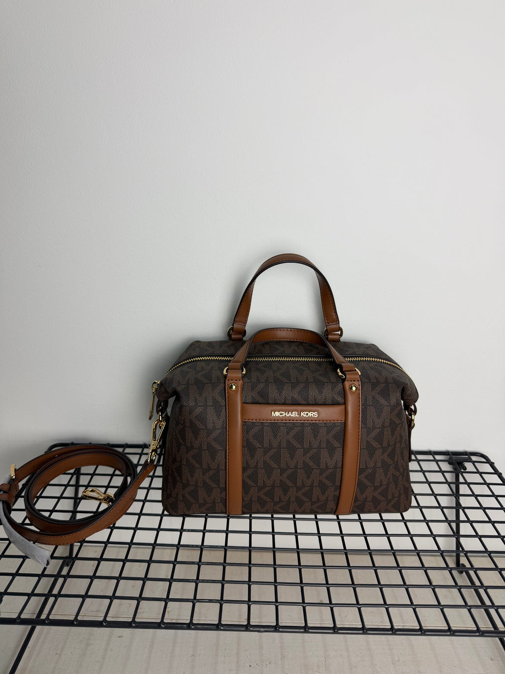 Bolso Michael Kors Brooklyn pequeño – marrón