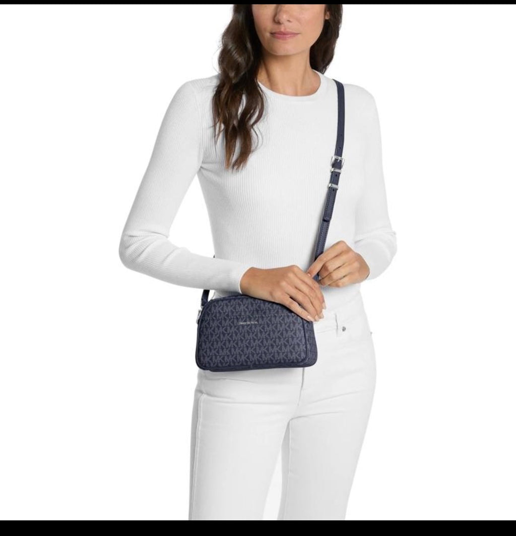Michael Kors bandolera Small Camera – Azul Dress Blues