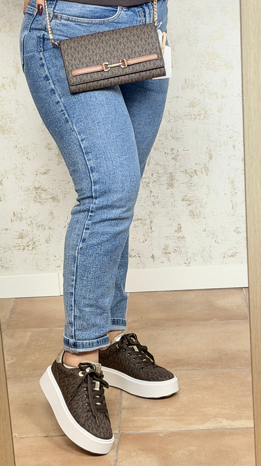 ZAPATILLAS ROMEY MICHAEL KORS MARRÓN