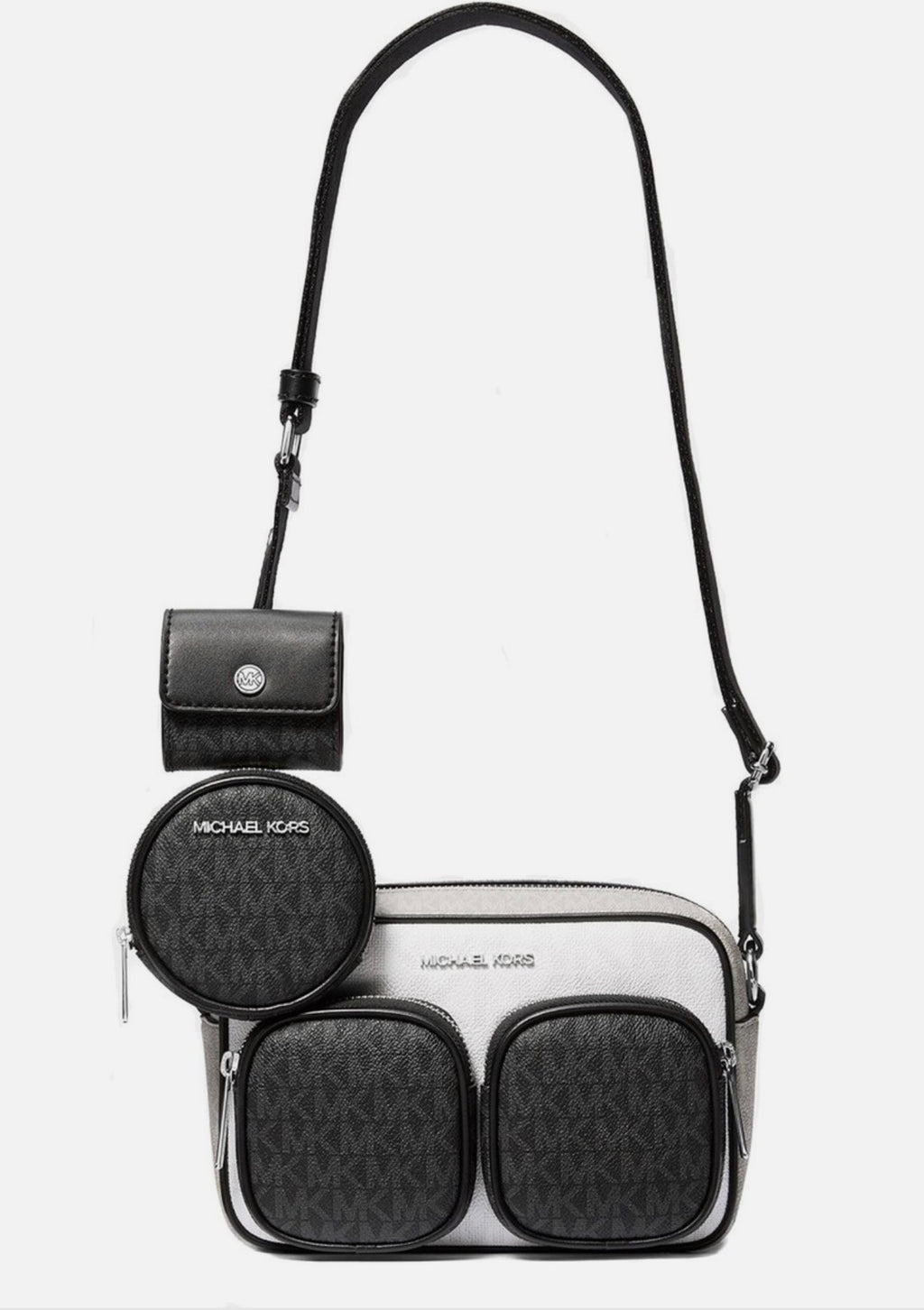Michael Kors – Jet Set Item Crossbody Negro (bandolera bolsillos)