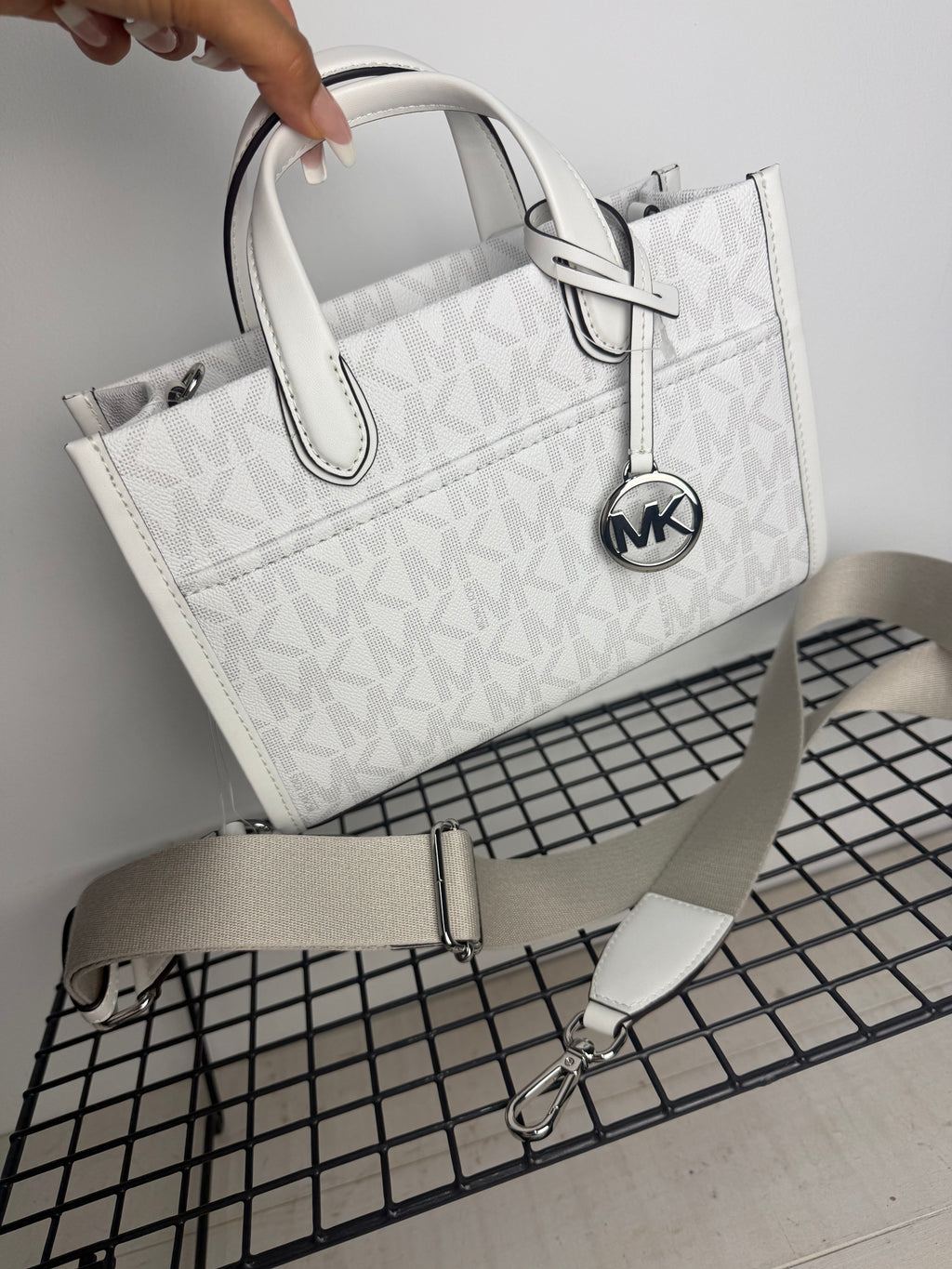 Michael Kors Gigi Medium  – blanco logo