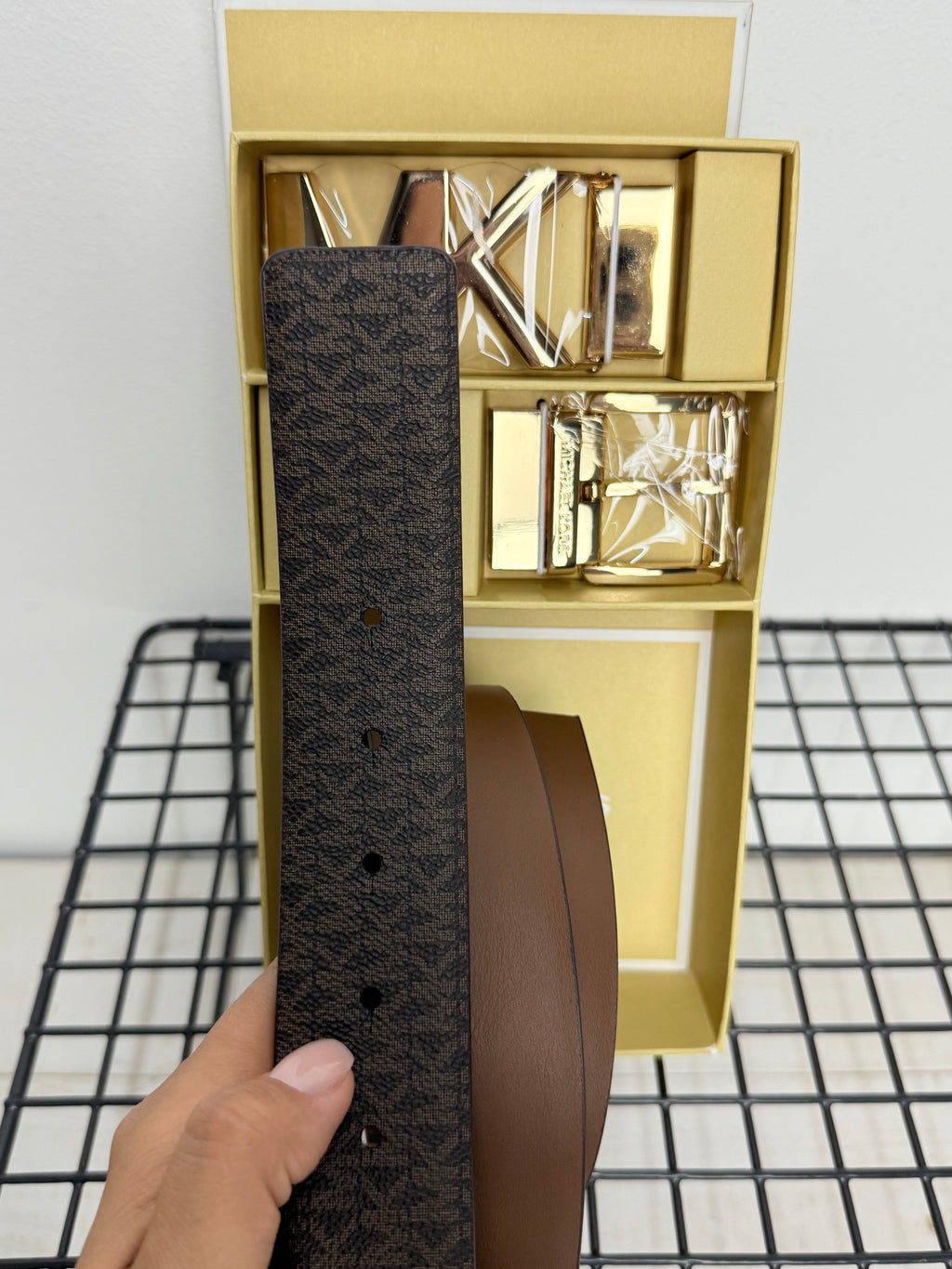 CINTURÓN MICHAEL KORS (marrón )