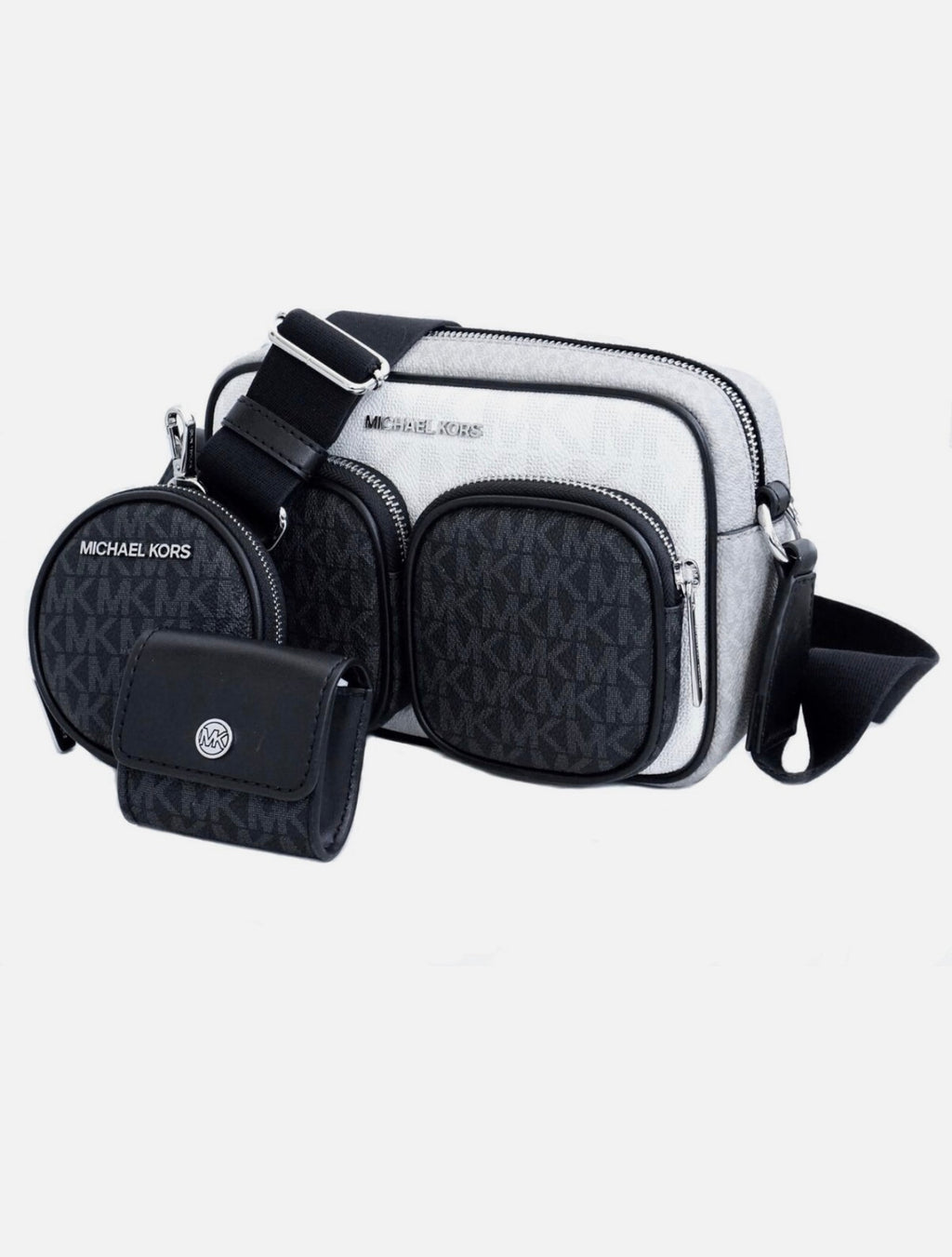 Michael Kors – Jet Set Item Crossbody Negro (bandolera bolsillos)