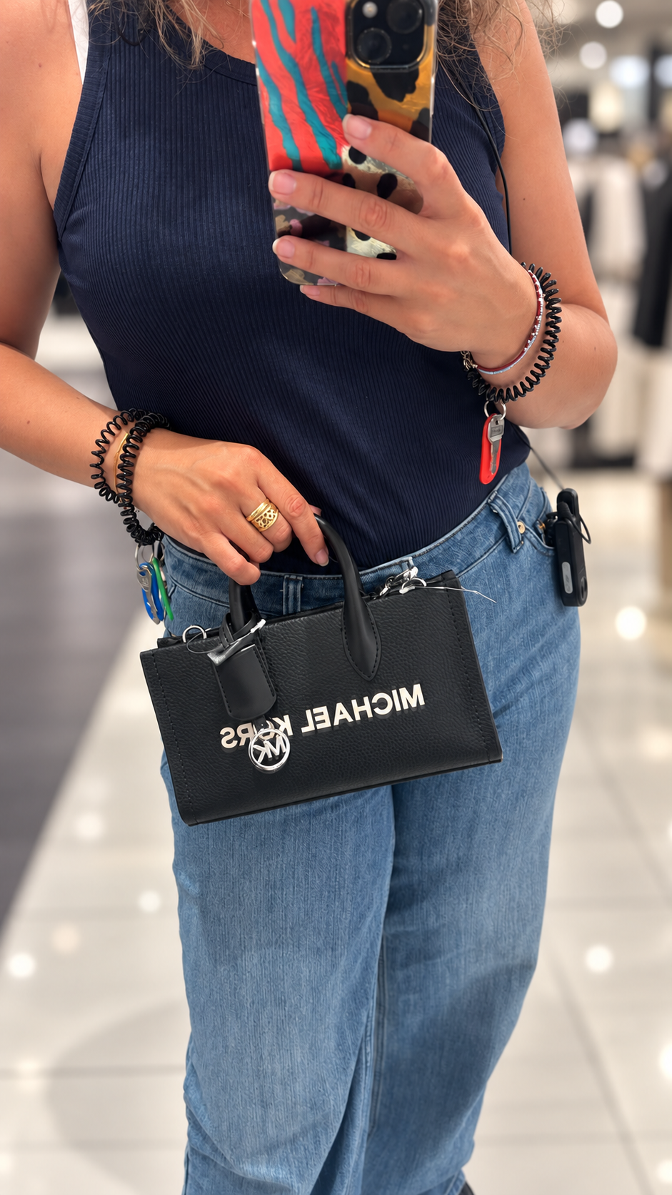Bolso Michael Kors Mirella mini – Negro