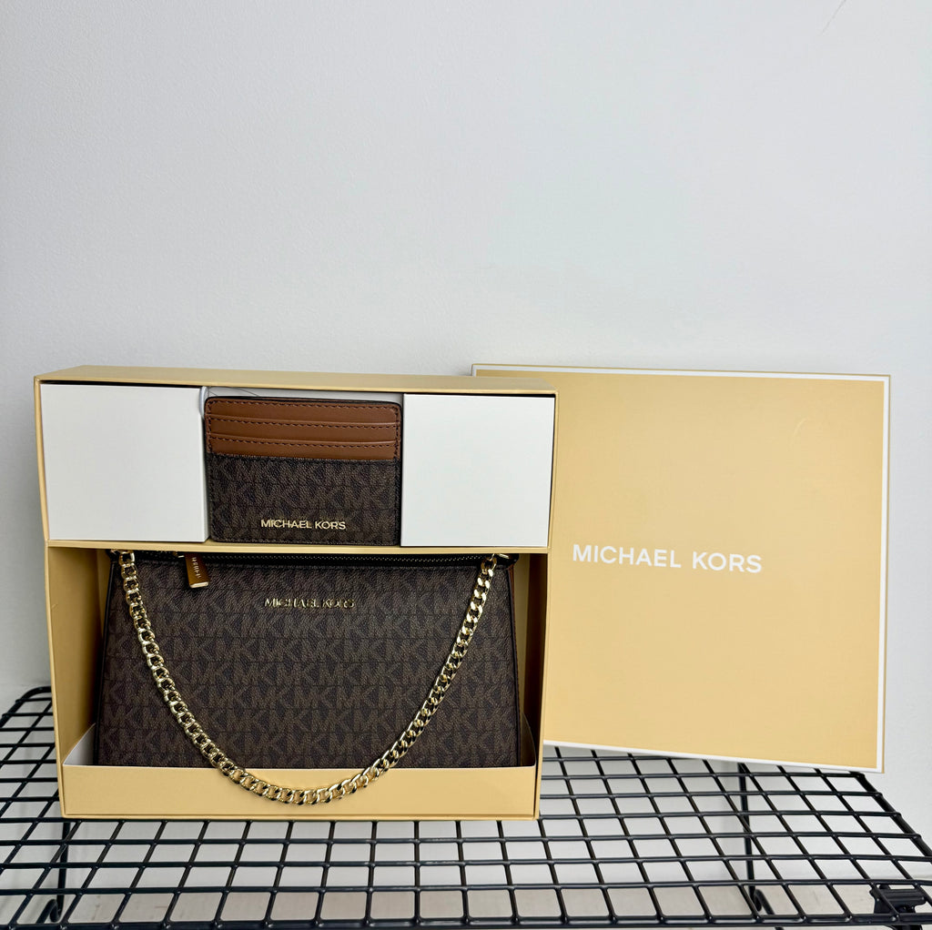 Michael Kors Gift Set – Crossbody + Wallet ( set bandolera mediana y tarjetero )