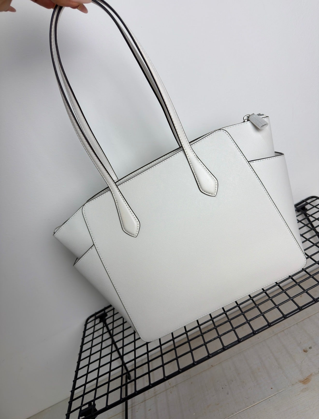 Michael Kors Marilyn Medium Tote – Blanco Óptico