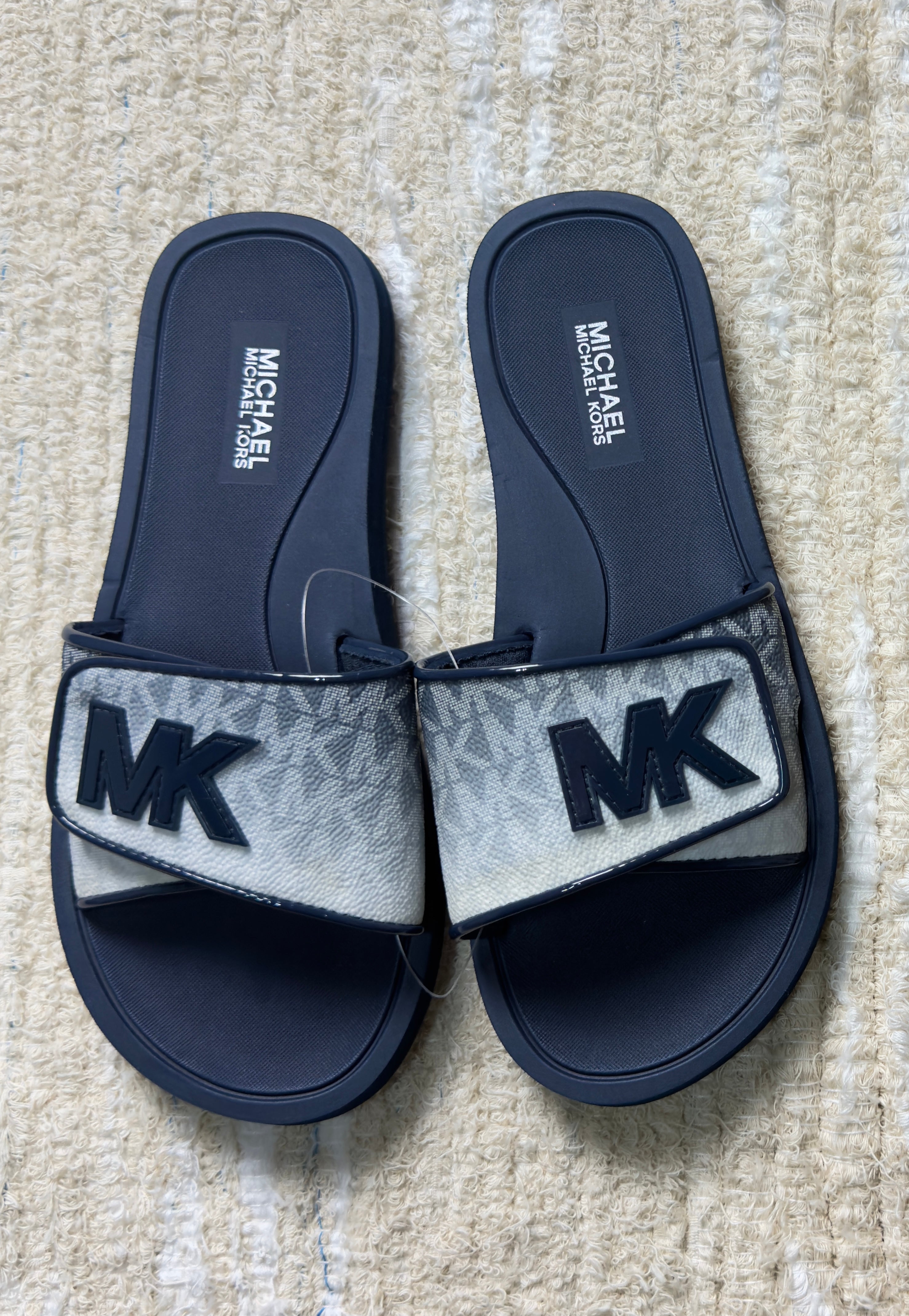 Chancla pala Michael Kors azul marino