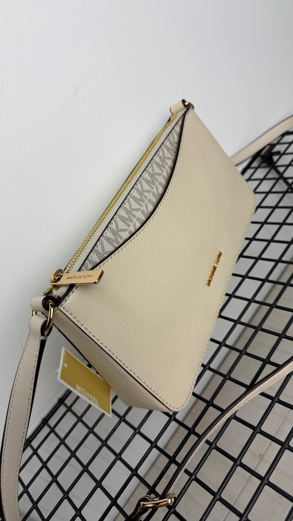 Bandolera Michael Kors arden  – Beige Vainilla