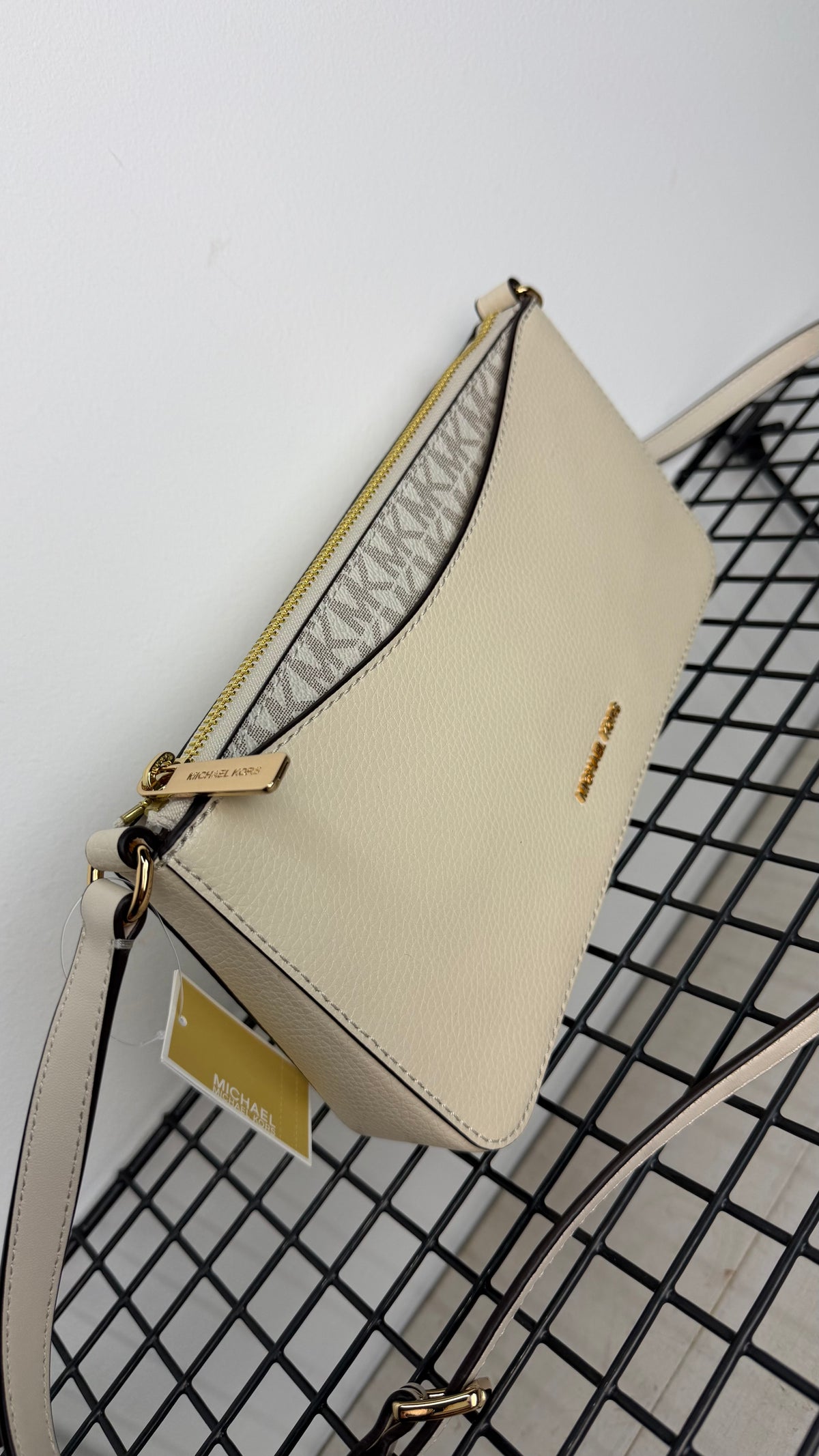 Bandolera Michael Kors arden  – Beige Vainilla